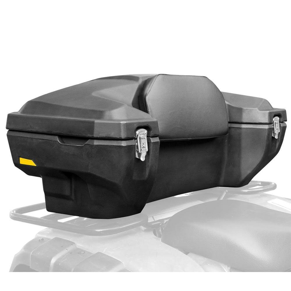 Black Widow ATV-CB-8030 Lockable Hard-side Rear ATV Storage Box with Padded Backrest