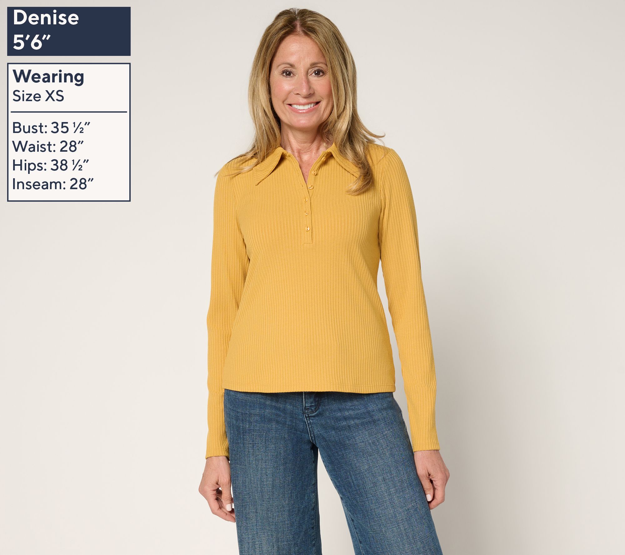 Me by Jennie Garth La Quinta Long Sleeve Top