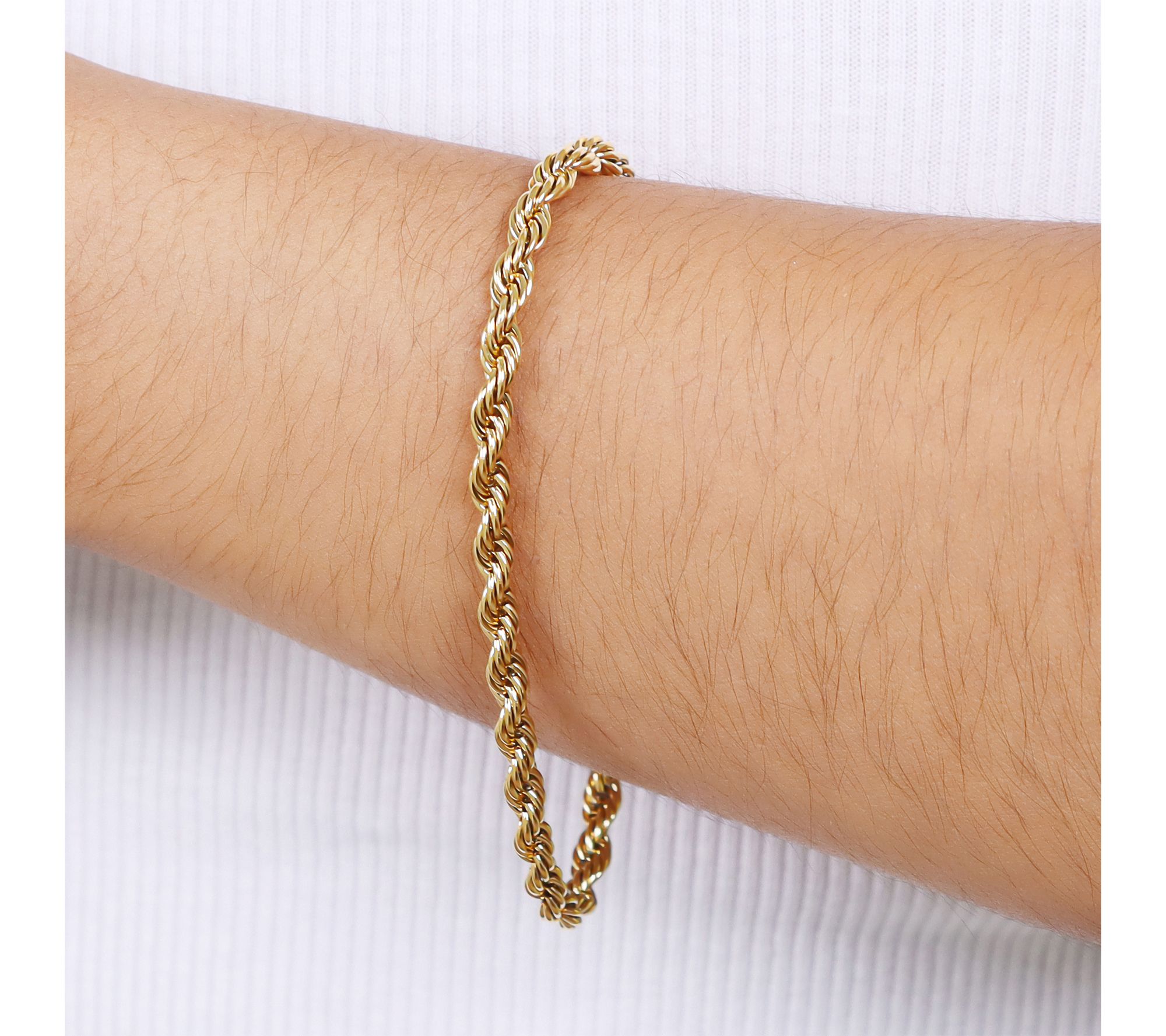 Steel By Design Rope Chain Bracelet w/ MagneticClosure