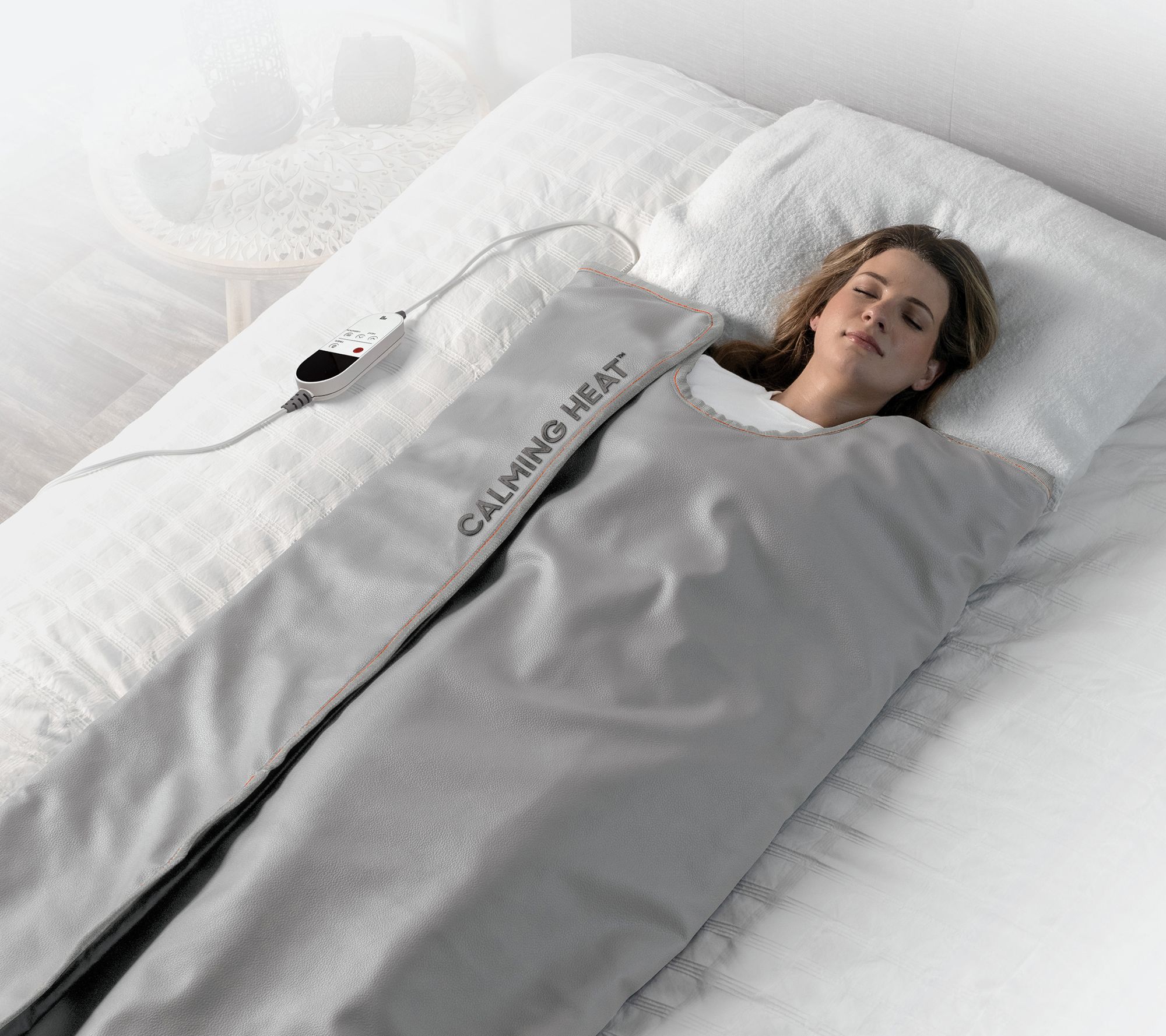 Sharper Image Calming Heat Sauna Wrap with Heat & Massage