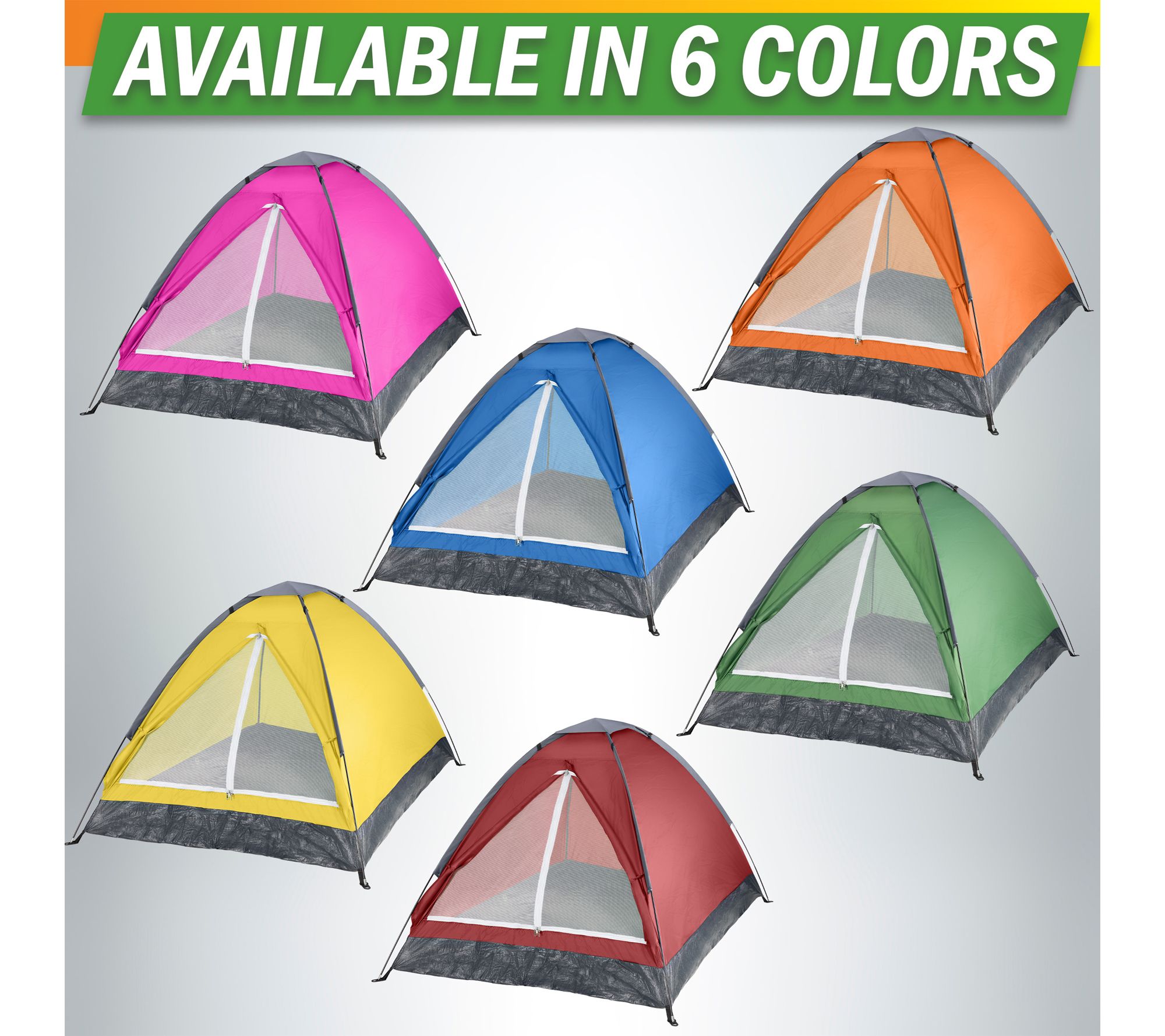 Wakeman 2 Person Camping Pop Up Tent w/ Rain Fly Lightweight