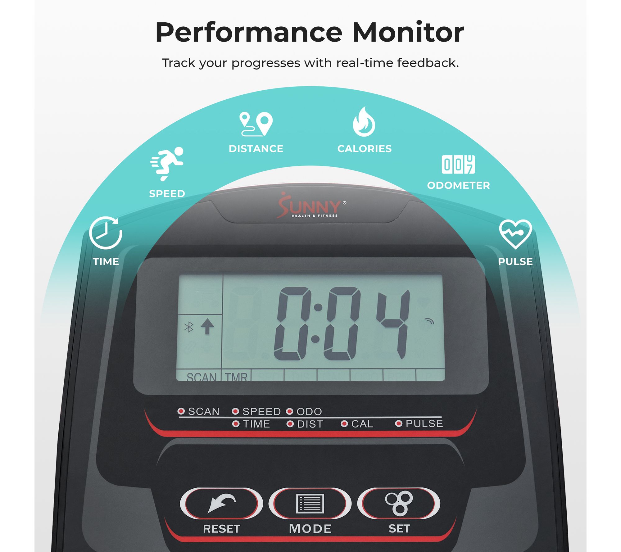 Sunny Smart Heavy-Duty Elliptical Training Machine
