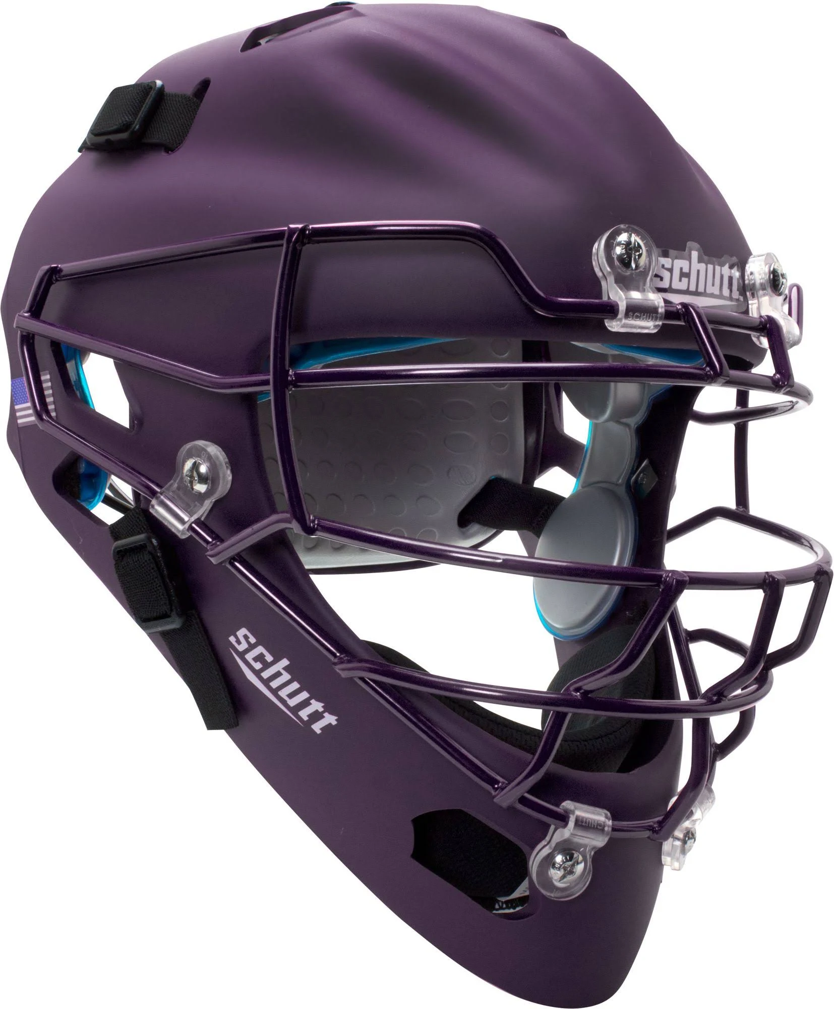 Schutt Adult Air Maxx 2966 Matte Catcher&s Helmet, Purple