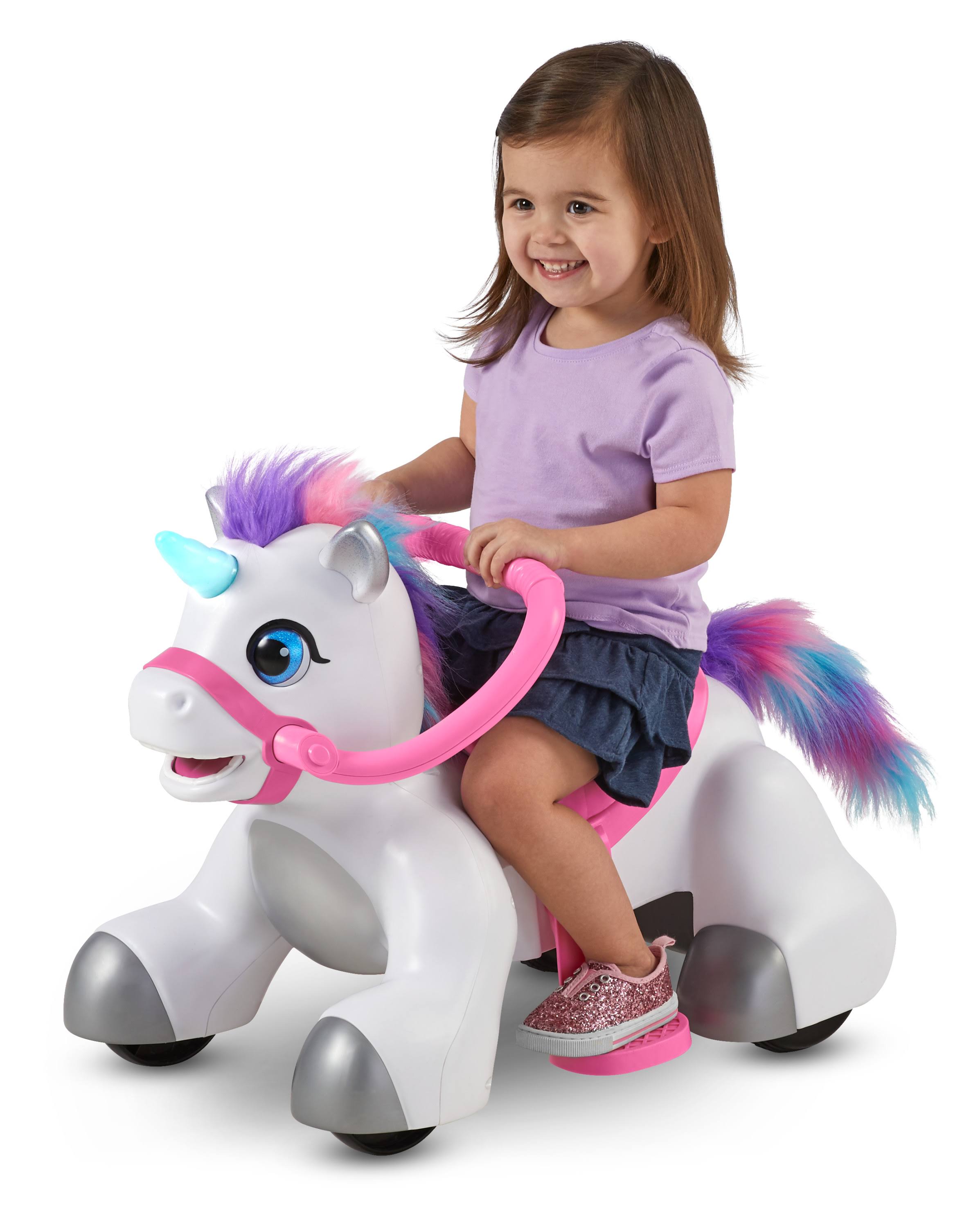 Rideamals Unicorn Ride-On Toy by Kid Trax 6-Volt Toddler Powered