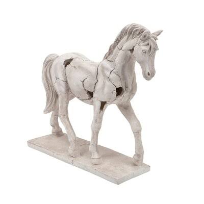 Emilliana Cracked Horse Sculpture August Grove