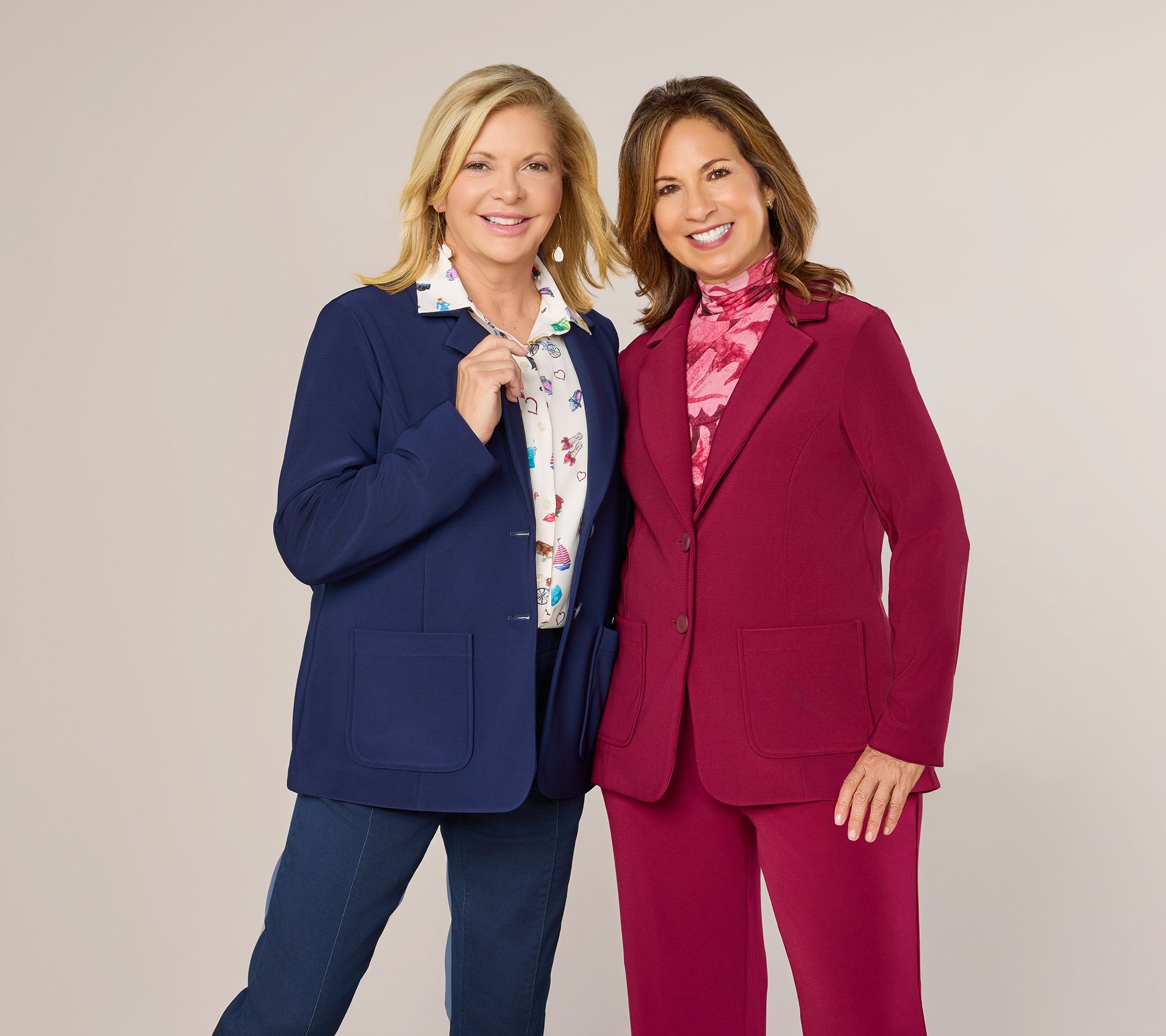 Susan Graver Regular Brushed Back LK Fusion Notch Collar Blazer