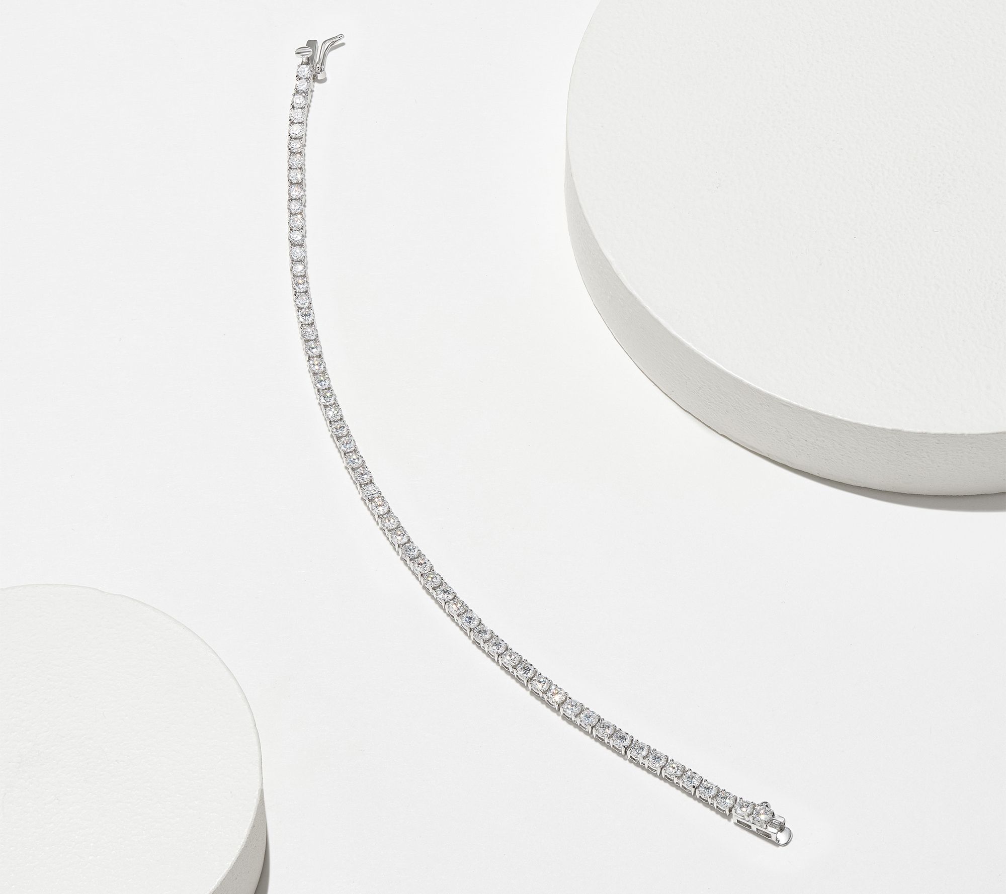 Diamonique 4.85 cttw Tennis Bracelet, Sterling Silver