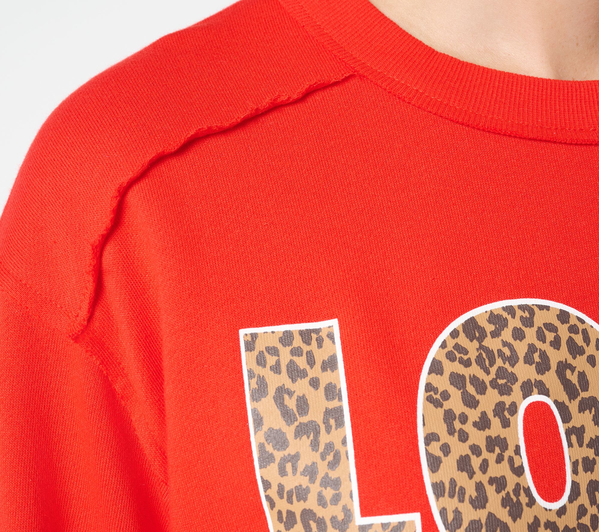 Studio Park x Amy Stran Raw Edge Graphic Sweatshirt