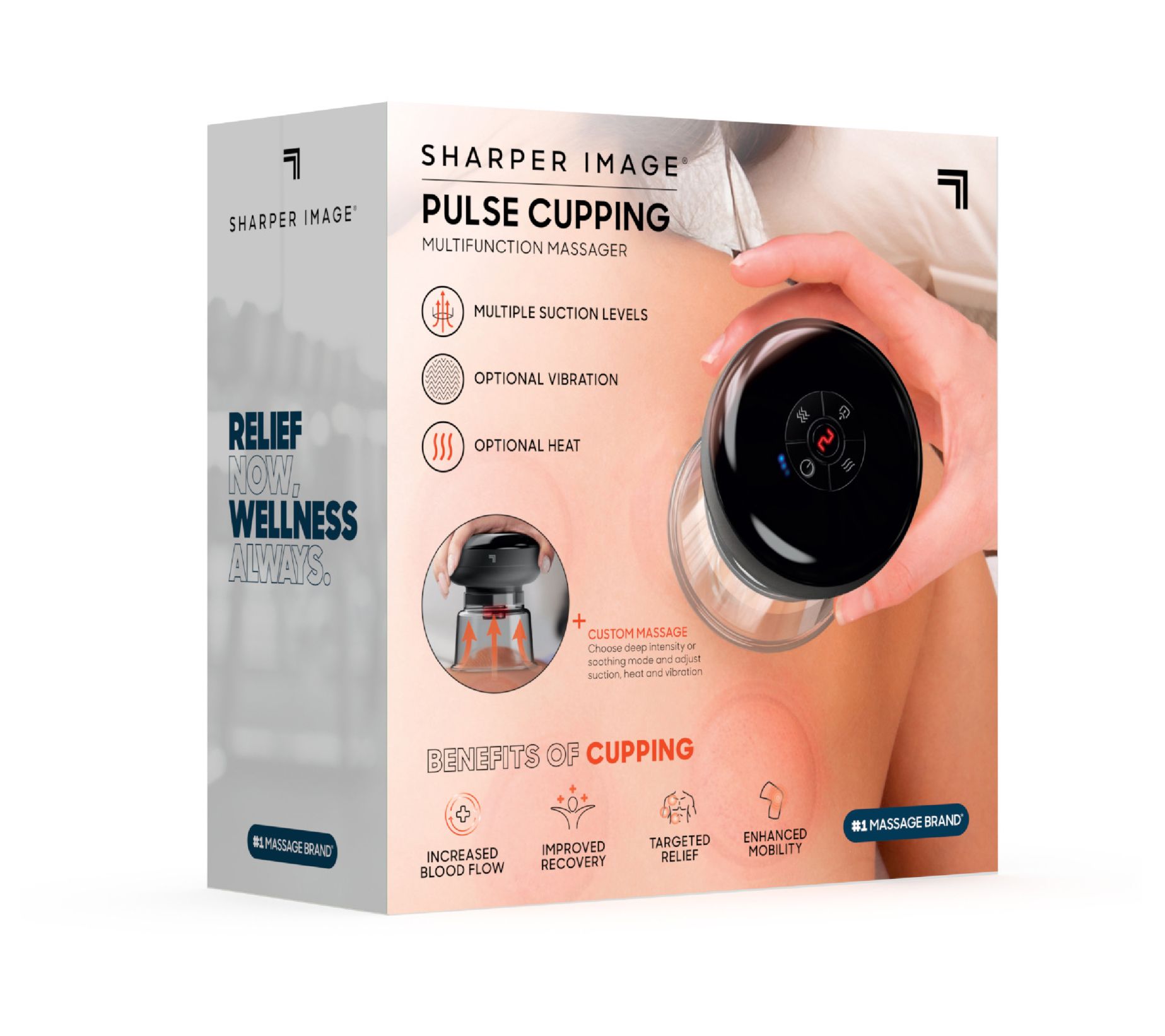 Sharper Image Pulse Massager Cupping Device