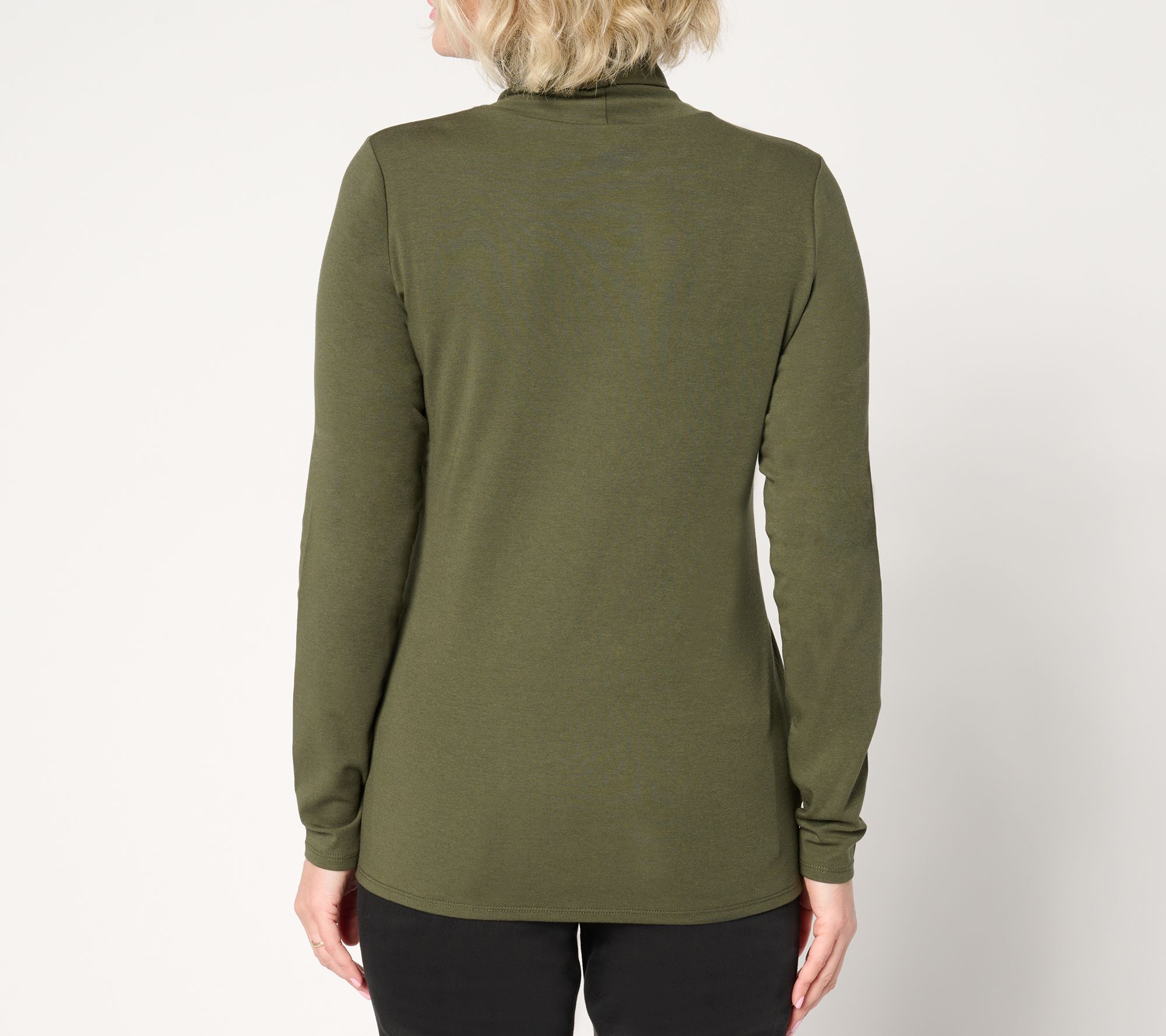 Belle by Kim Gravel TripleLuxe Micro Ribbed Turtleneck