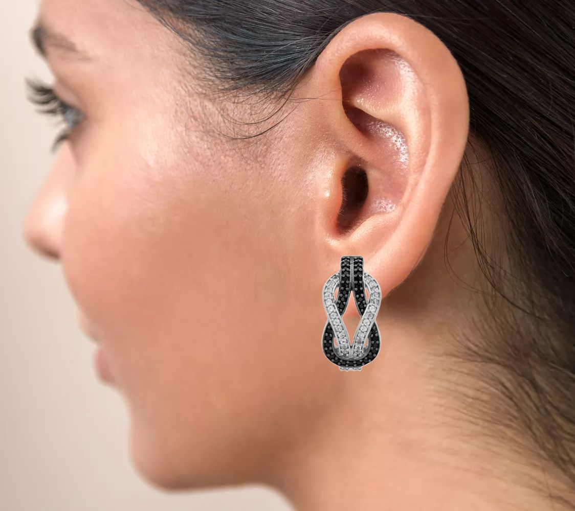 Affinity Gems Spinel & White Topaz Earrings, Sterling