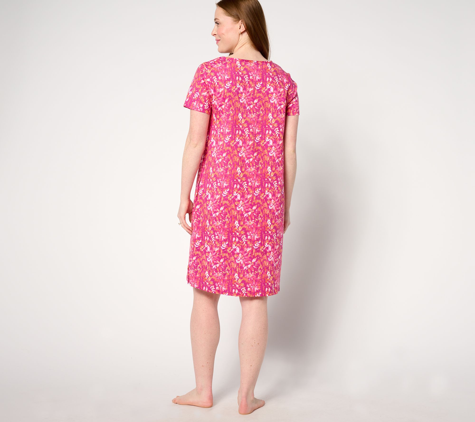 Stan Herman Watercolor Dreams Cotton 2-Pack of Lounge Dresses