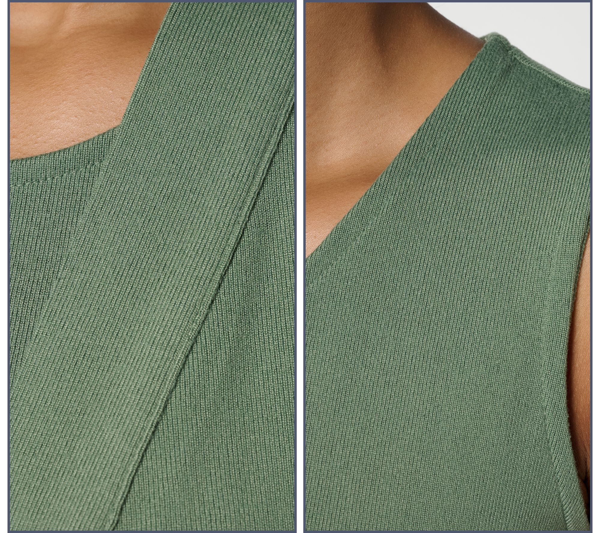 Denim & Co. Essentials Heavenly Jersey Cardigan/Tank Twin Set