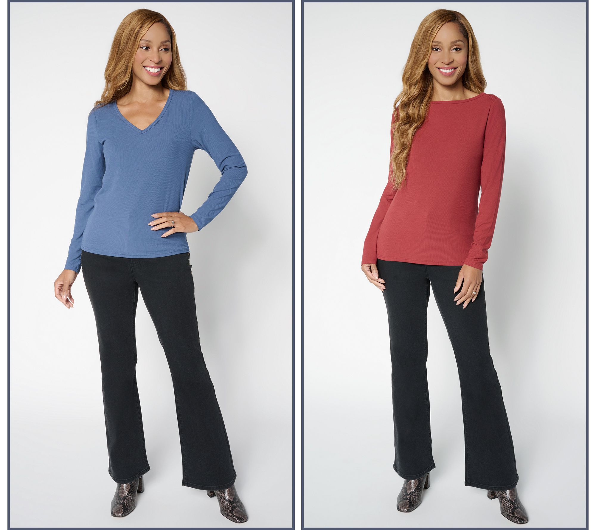 Me by Jennie Garth Denver Long Sleeve Two Pack
