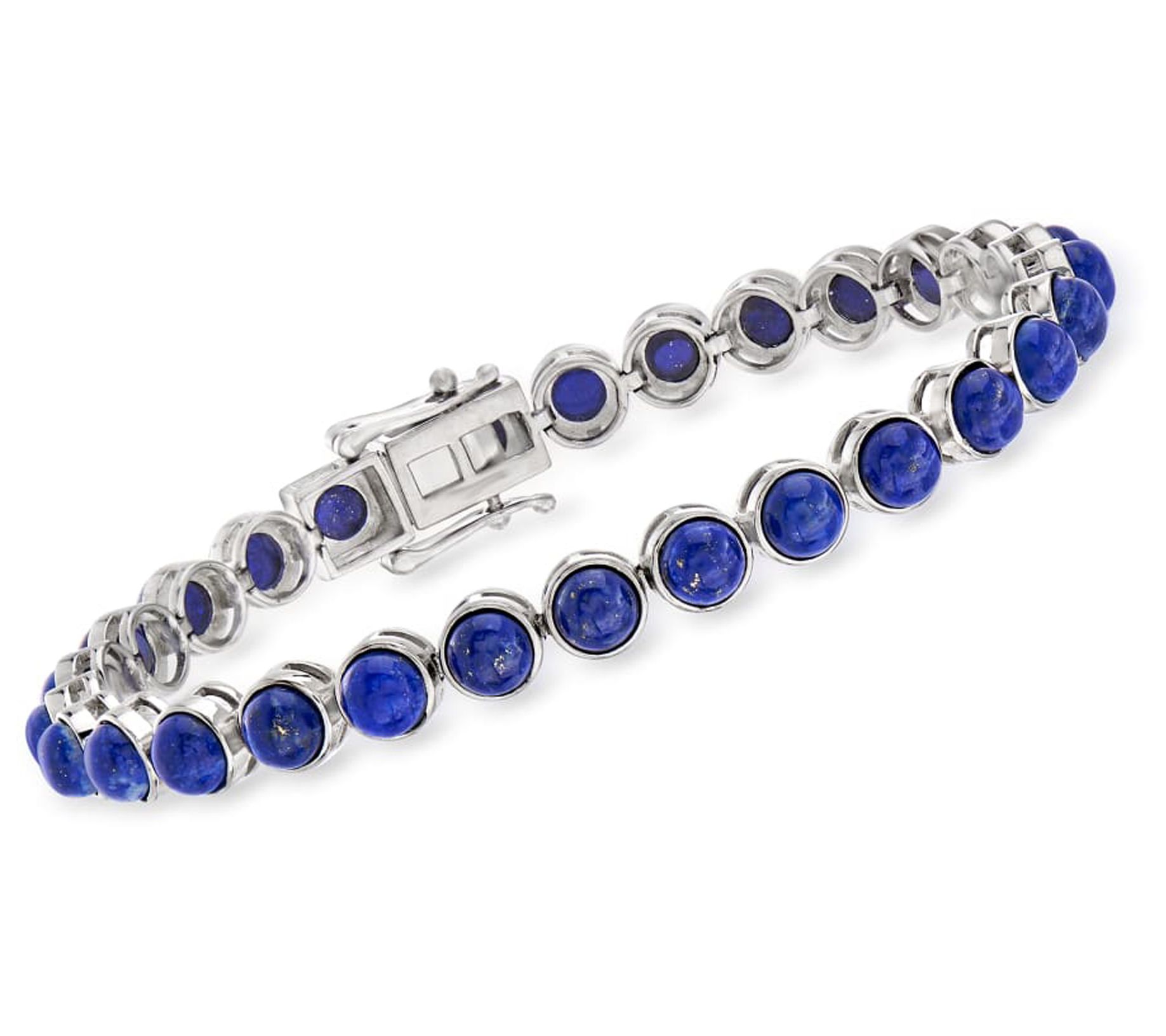 Affinity Gems Round Gemstone Tennis Bracelet, Sterling Silver