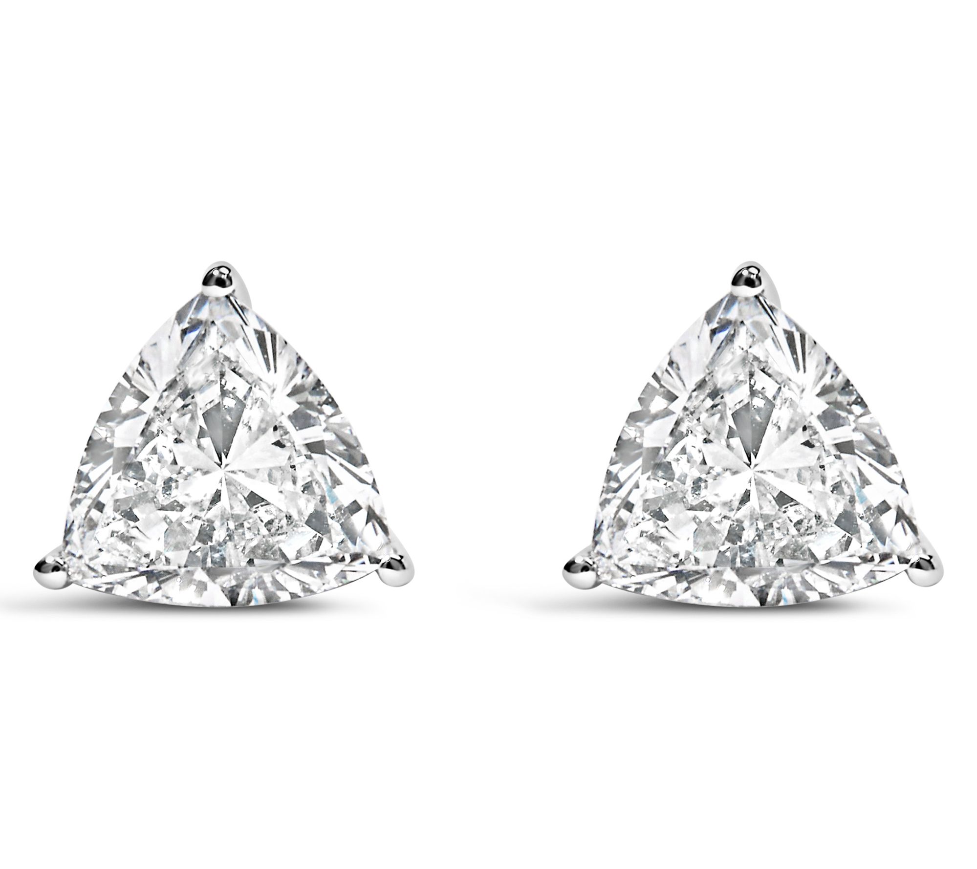Haus of Brilliance Lab-Grown Diamond Trillion Earrings, 14K