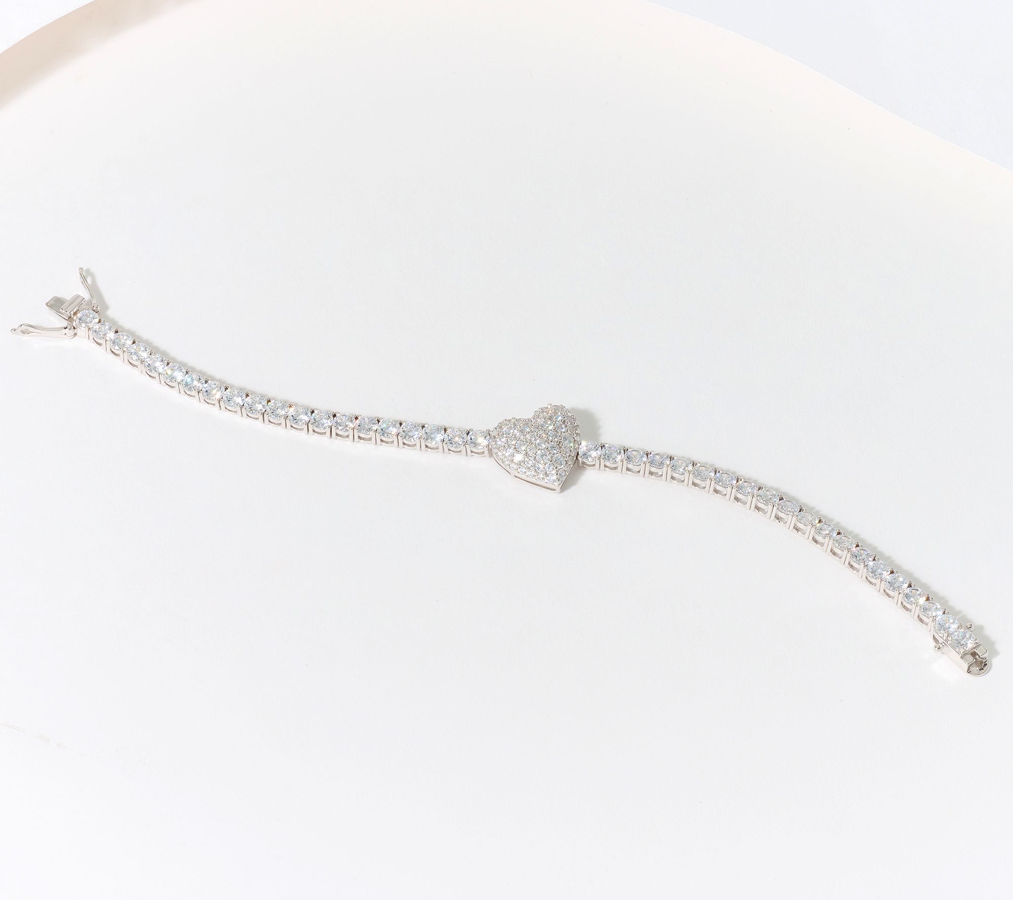 Diamonique x Jennifer Miller Tennis Line Bracelet, Sterling Silver