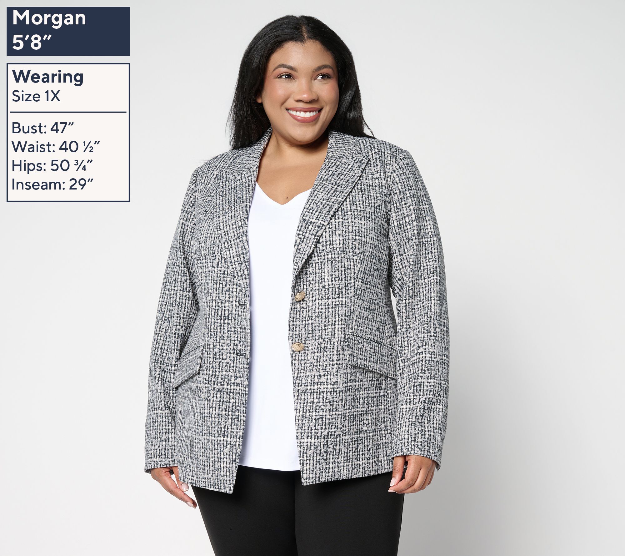 Dennis Basso Regular Luxe Crepe Blazer in Prints & Solids