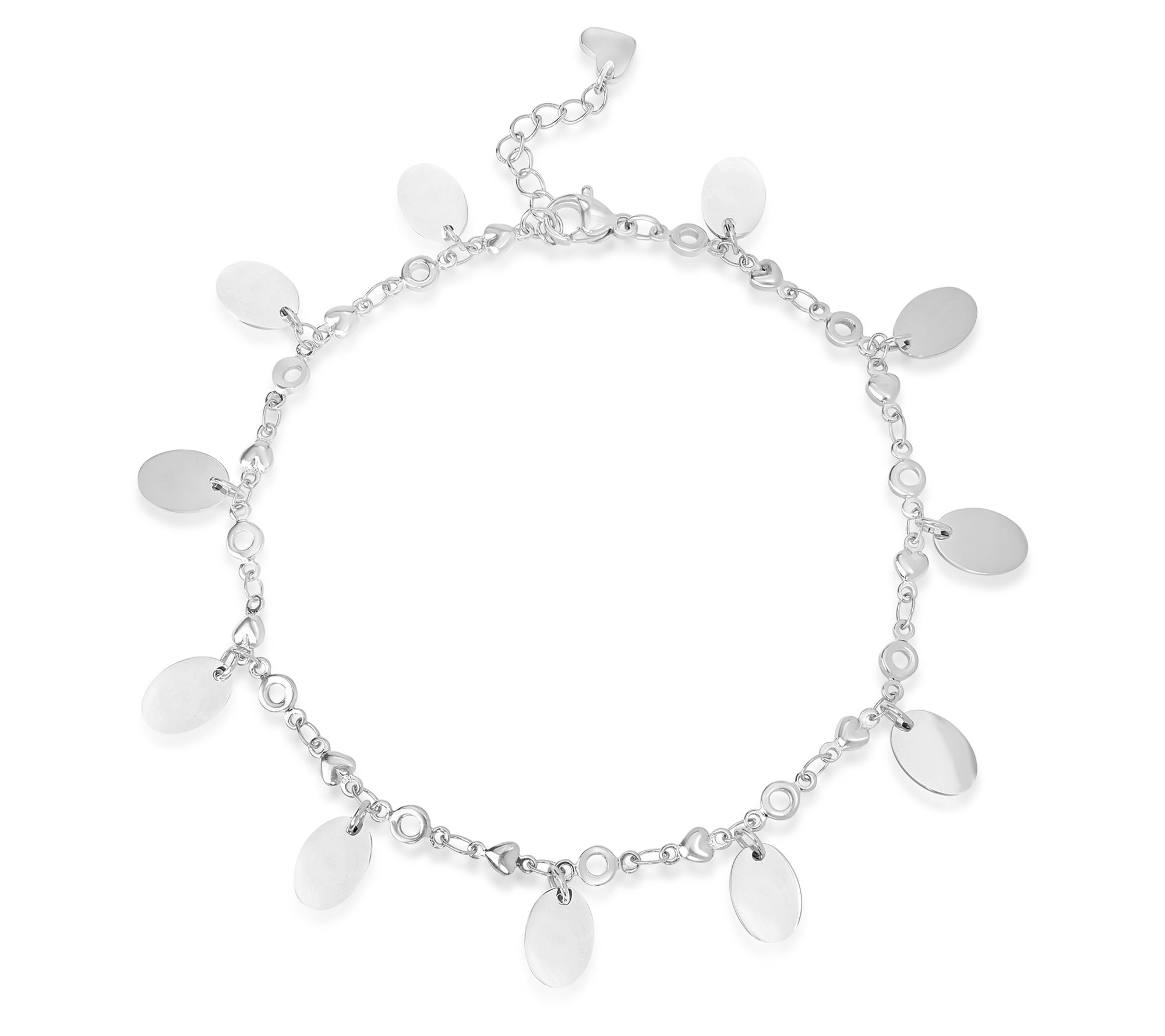 Steel By Design Crystal Necklace, Anklet & Earrings Set