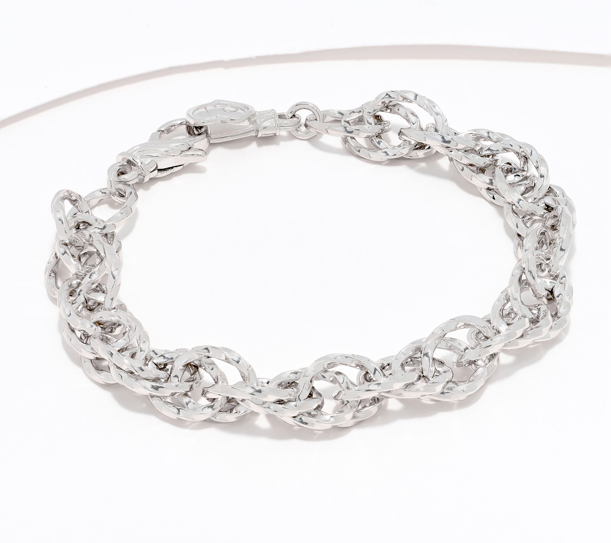 Christian James by Scott Grimes Sterling Iconic Eternity Link Bracelet 18.0g