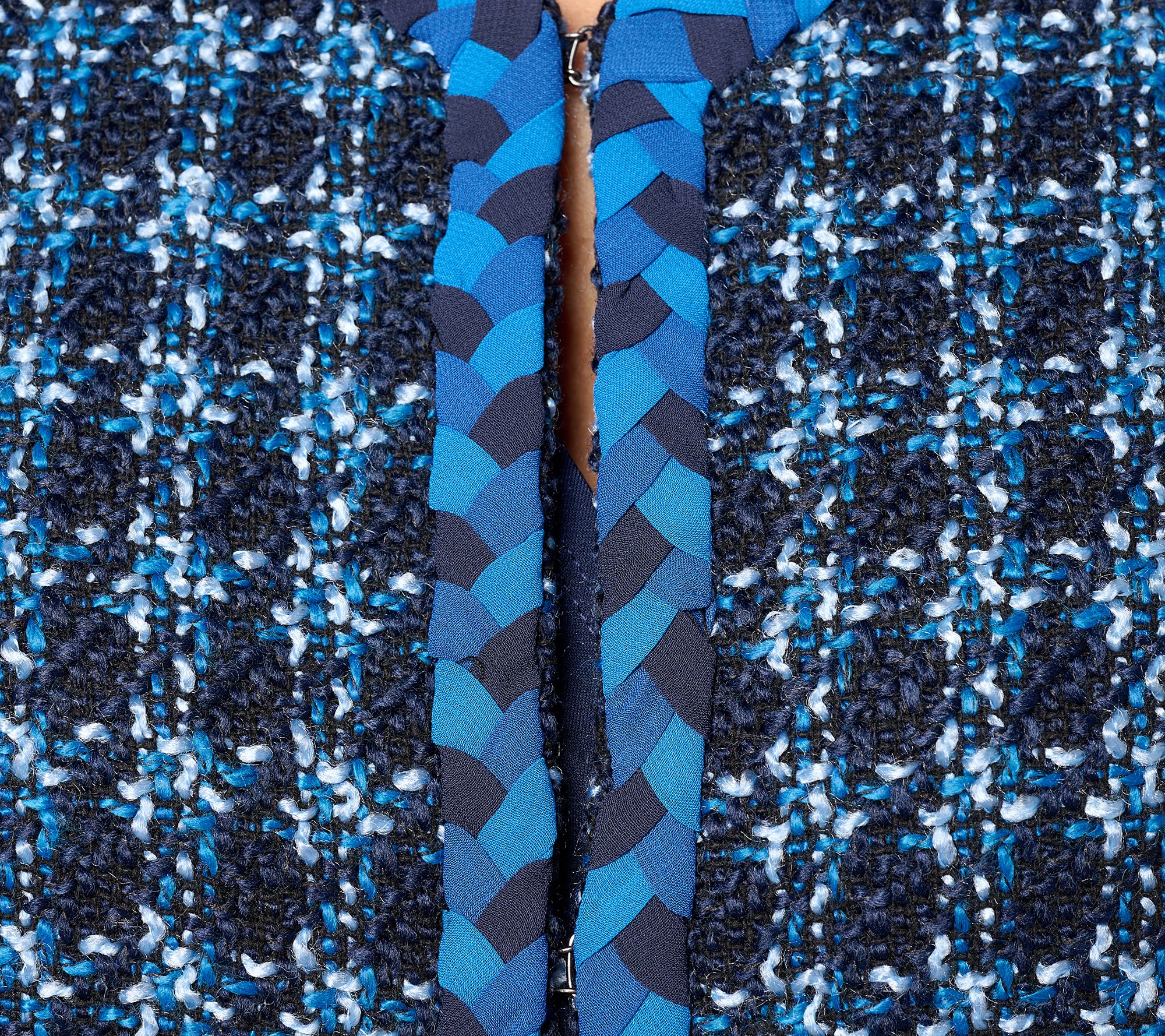 Isaac Mizrahi Live! Tweed Bracelet Sleeve Jacket