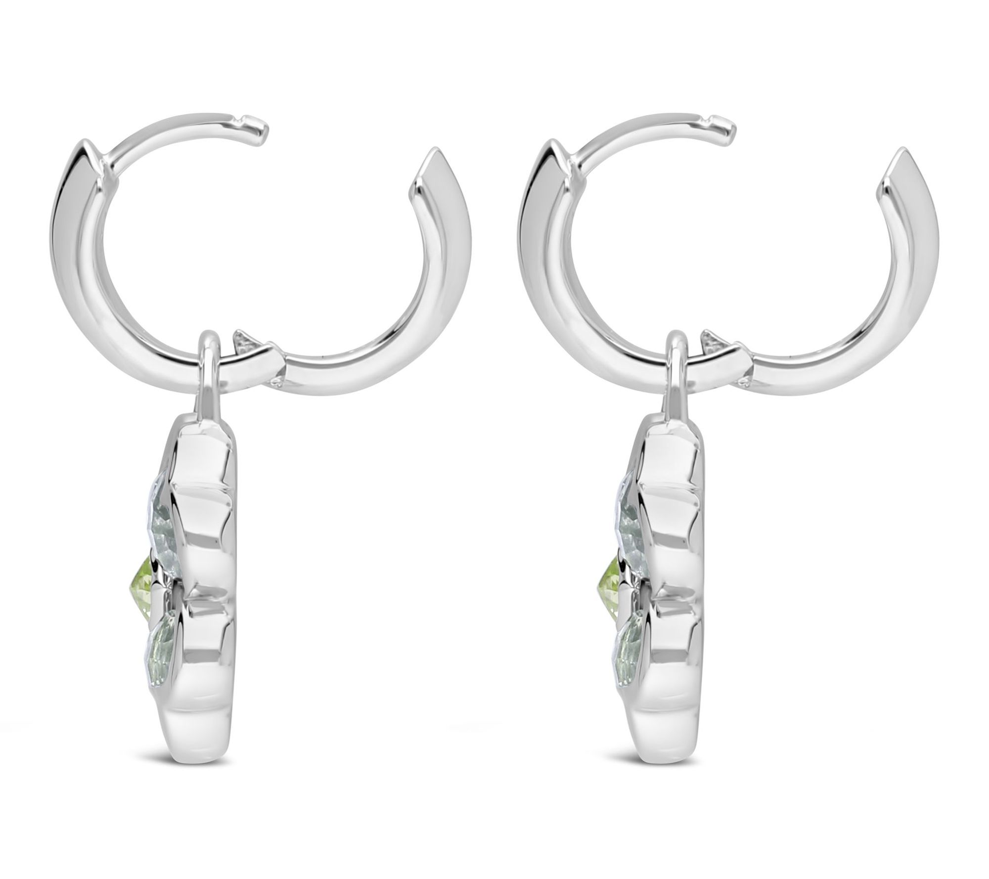 Margo Manhattan Sterling Green Mint Lucky in Love Earrings