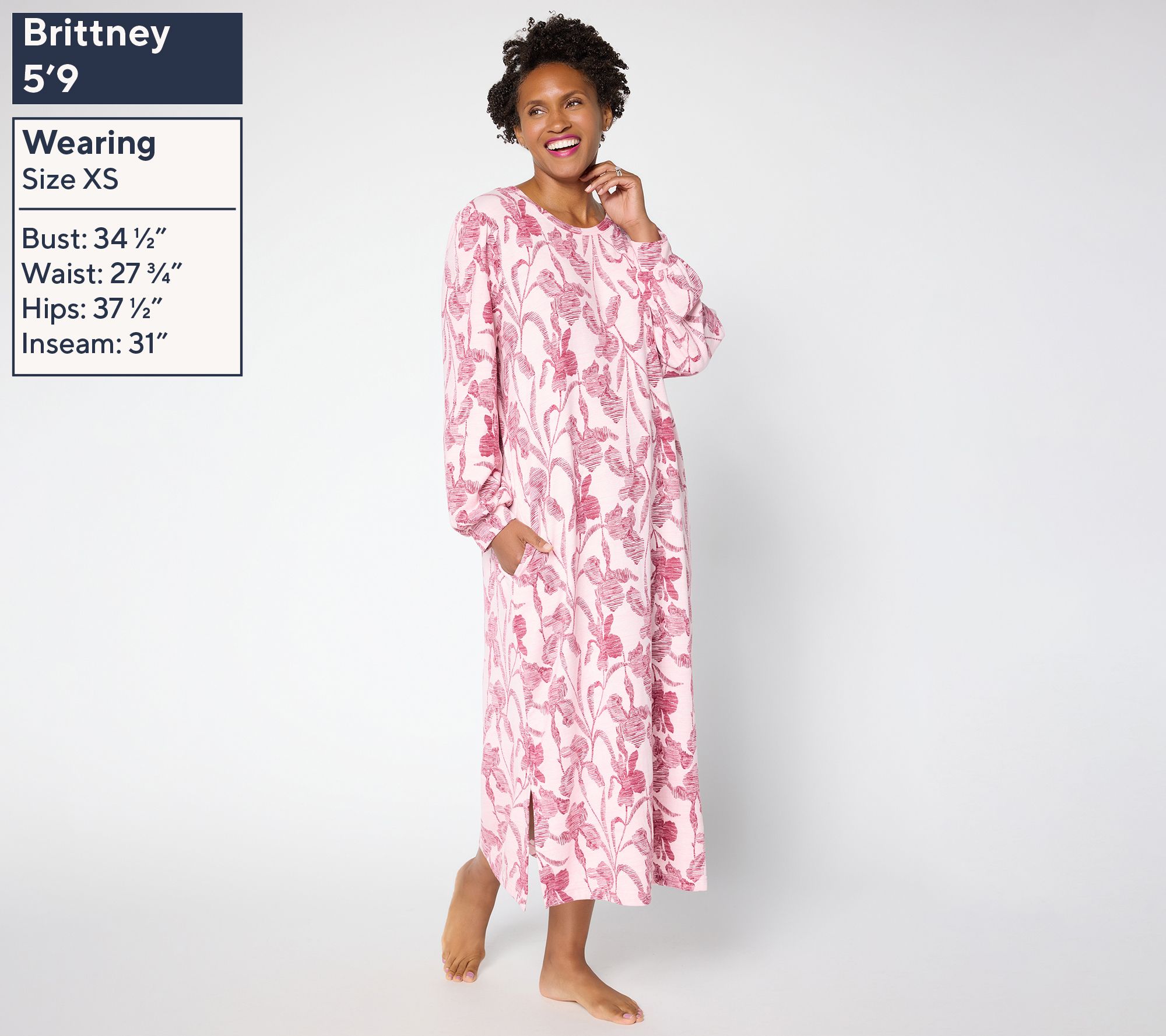 Stan Herman Double Brushed Sweater Knit Maxi Dress