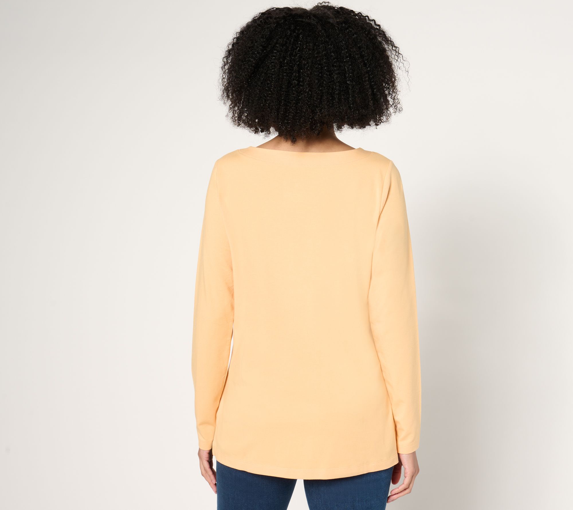 Belle by Kim Gravel Primabelle Knit Long Sleeve Boatneck Top