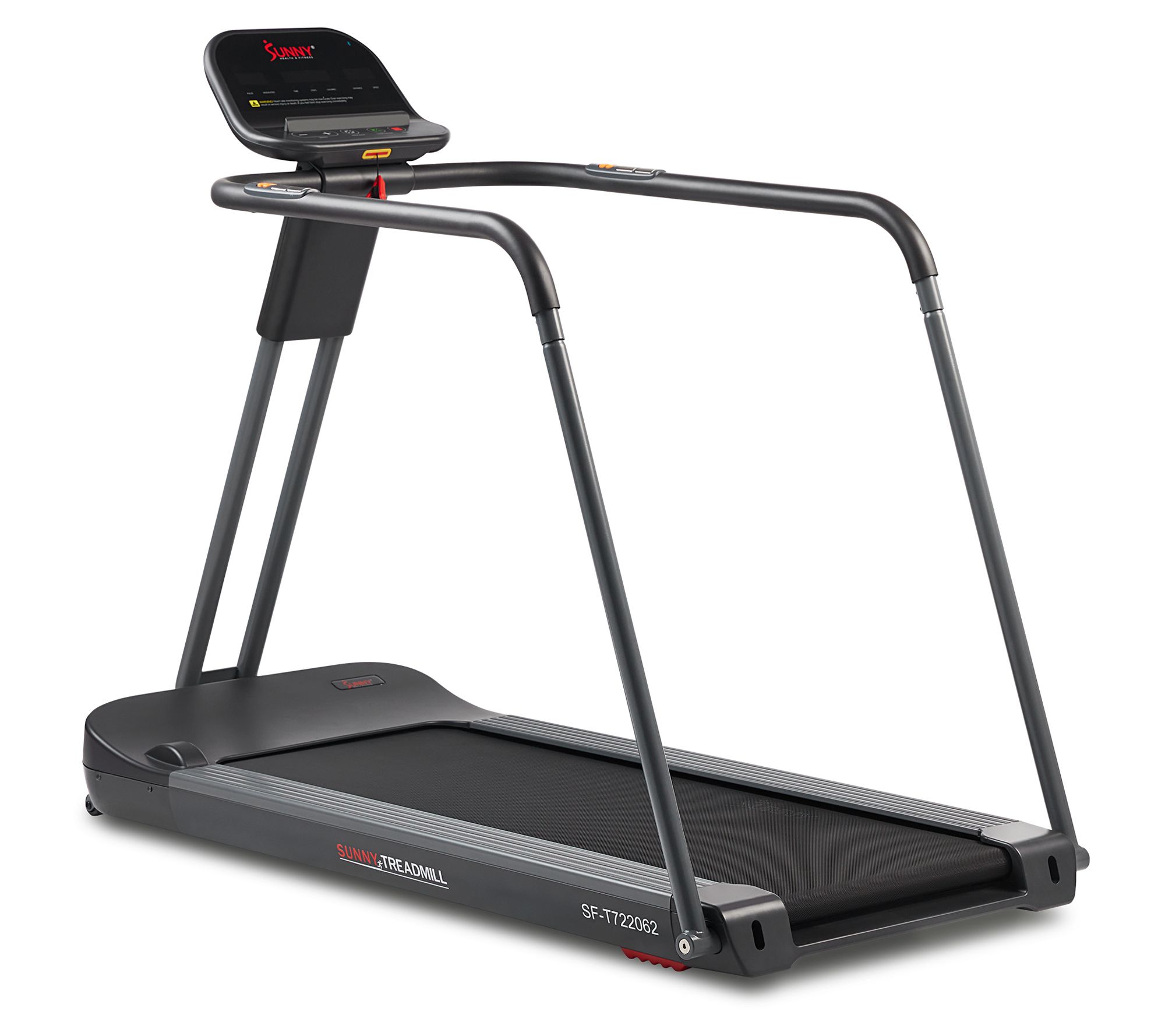 Sunny Fitness Running/Walking Treadmill w/ Exte nded Handrails