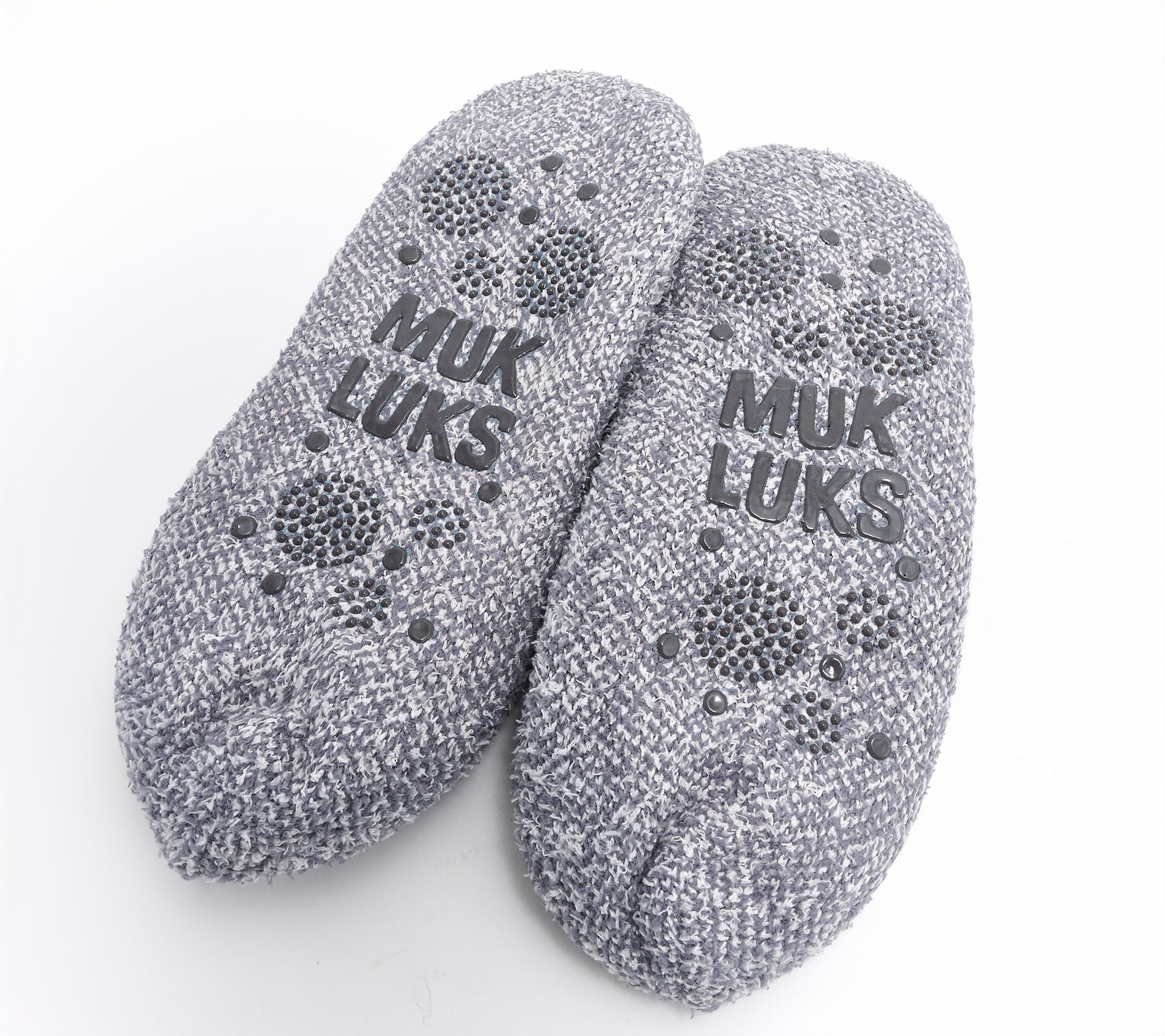 MUK LUKS Set of 2 Vitamin E Infused Festive Booties