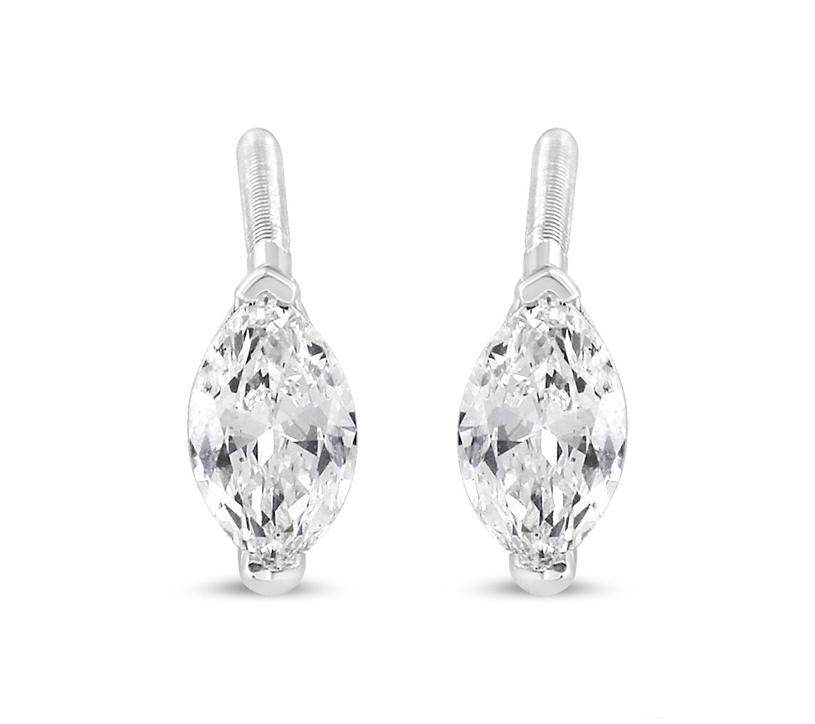 Haus of Brilliance Marquis Cut Lab-Grown Diamond Earrings, 14