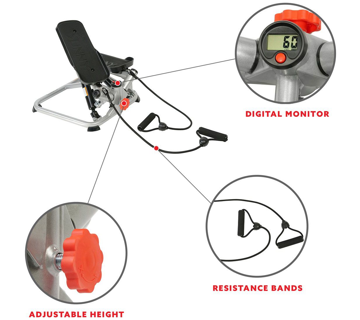 Sunny Health & Fitness Total Body Advanced Steper