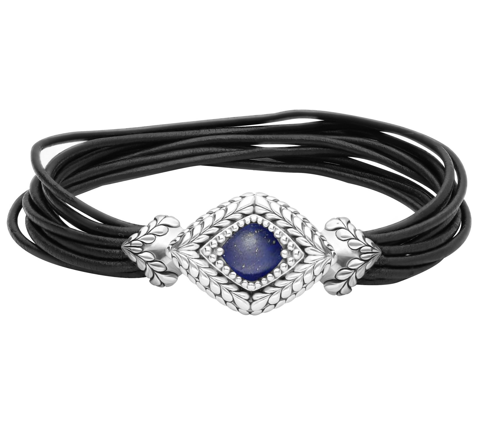 Tiffany Kay Studio Sterling Silver Lapis Leather Bracelet