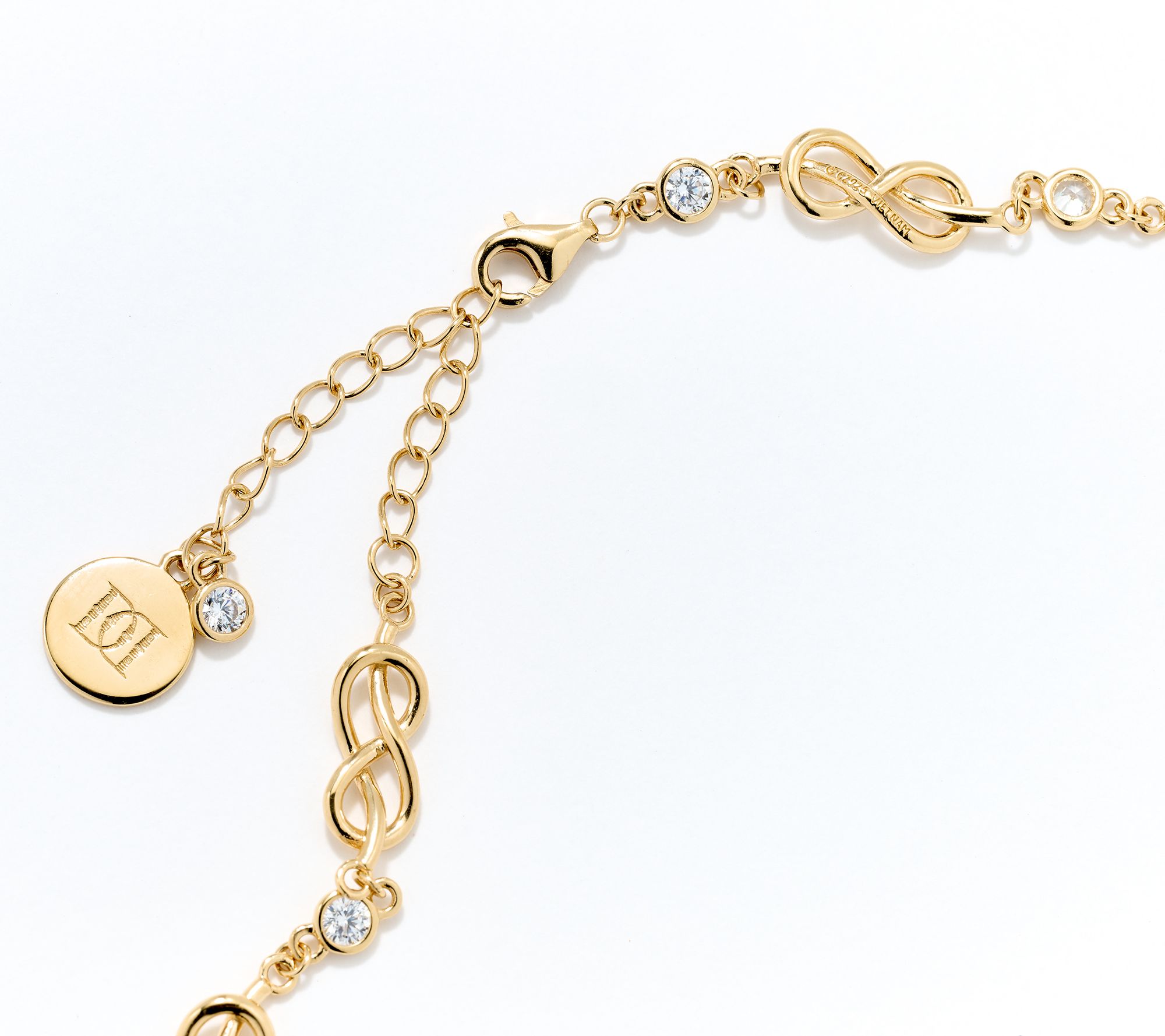 Diamonique x Prince Dimitri Knot of True Love Necklace, Sterling Silver