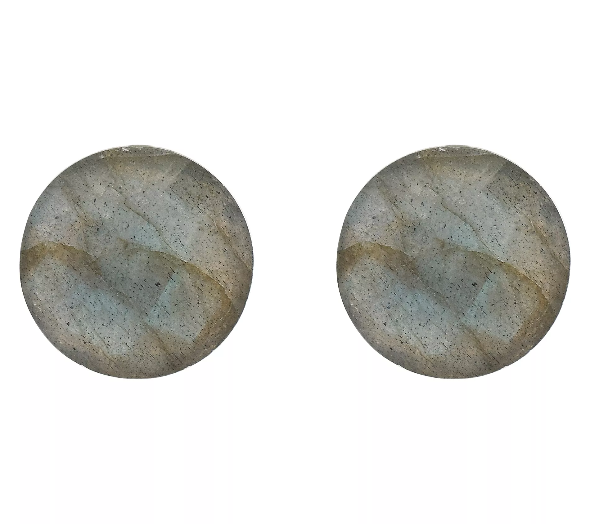 Affinity Gems Round Labradorite Stud Earrings,Sterling