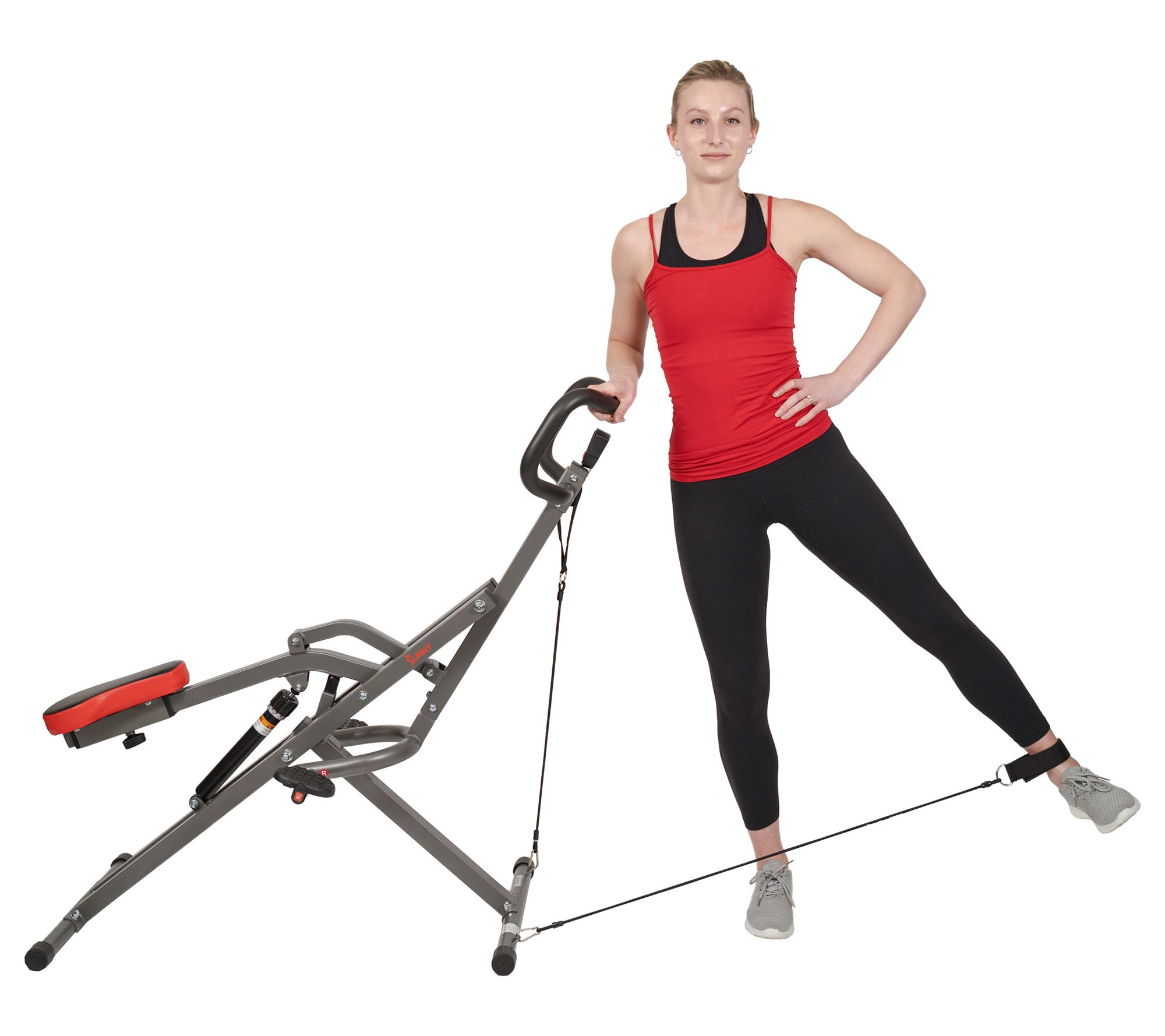 Sunny Health Fitness Row-N-Ride PRO Squat Assist - SF-A020052