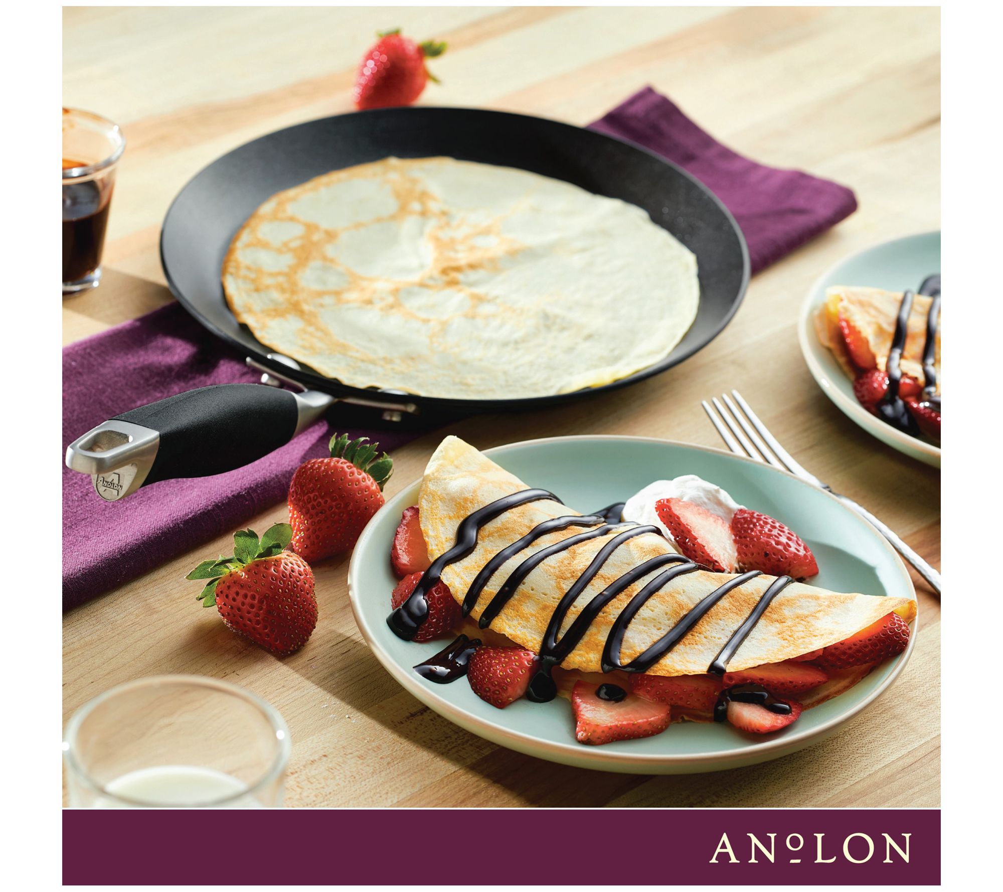 Anolon Advanced Home Hard-Anodized Nonstick Crepe Pan 9.5
