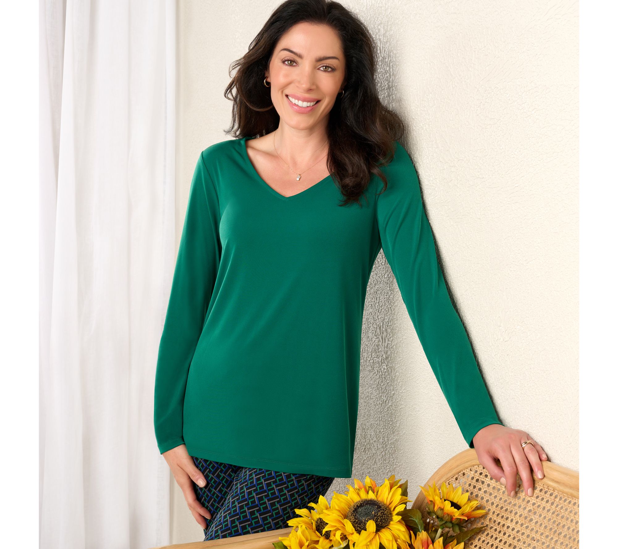 Susan Graver Modern Essentials Set of 2 Liquid Knit Tops