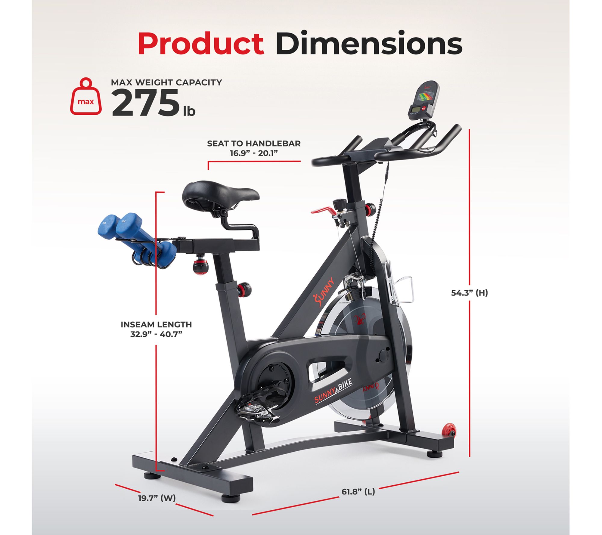 Sunny Smart Pro Indoor Cycling Exercise Bike