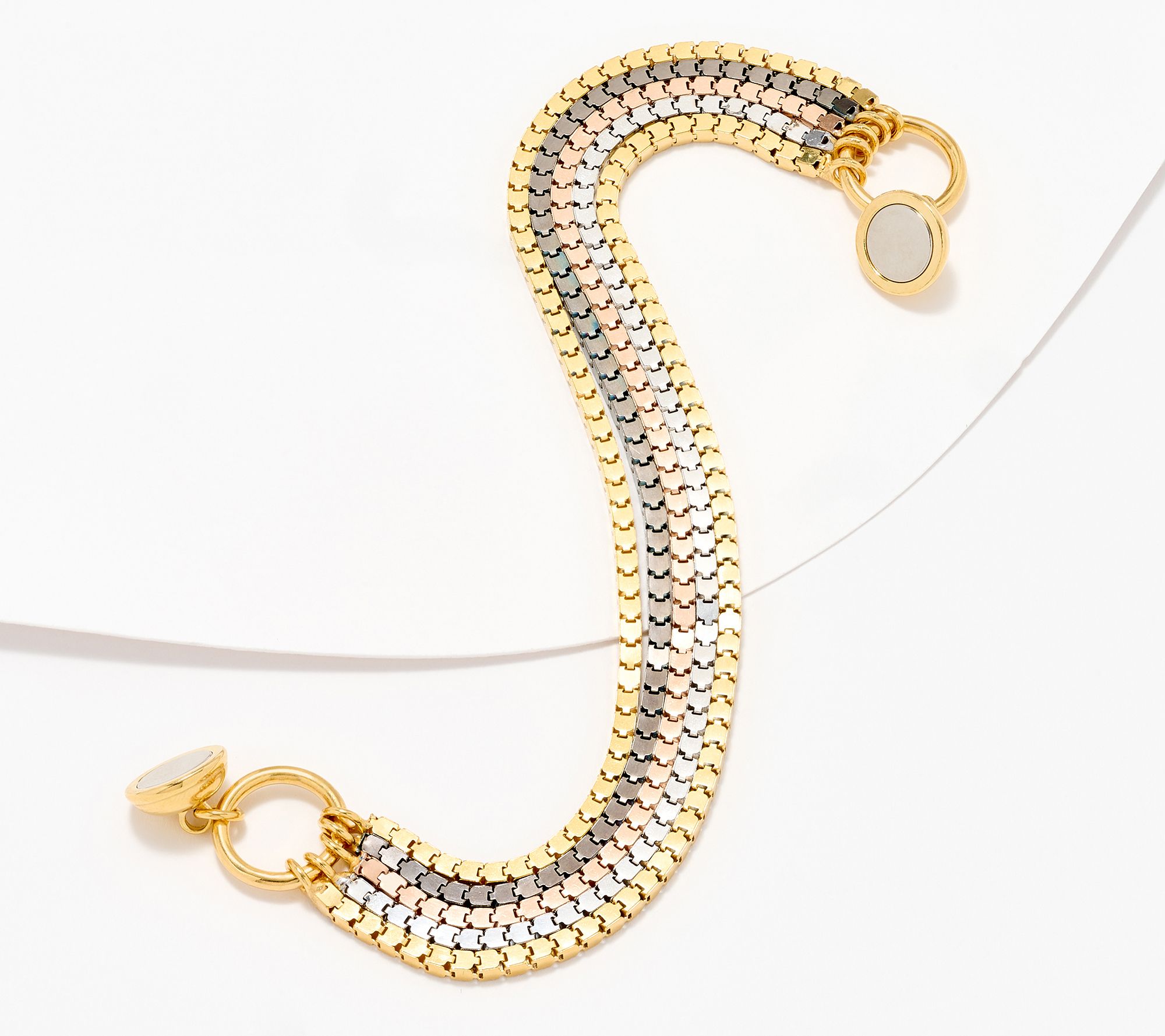 David Markstein Sterling Silver Premiere Super Cube Magnetic Bracelet