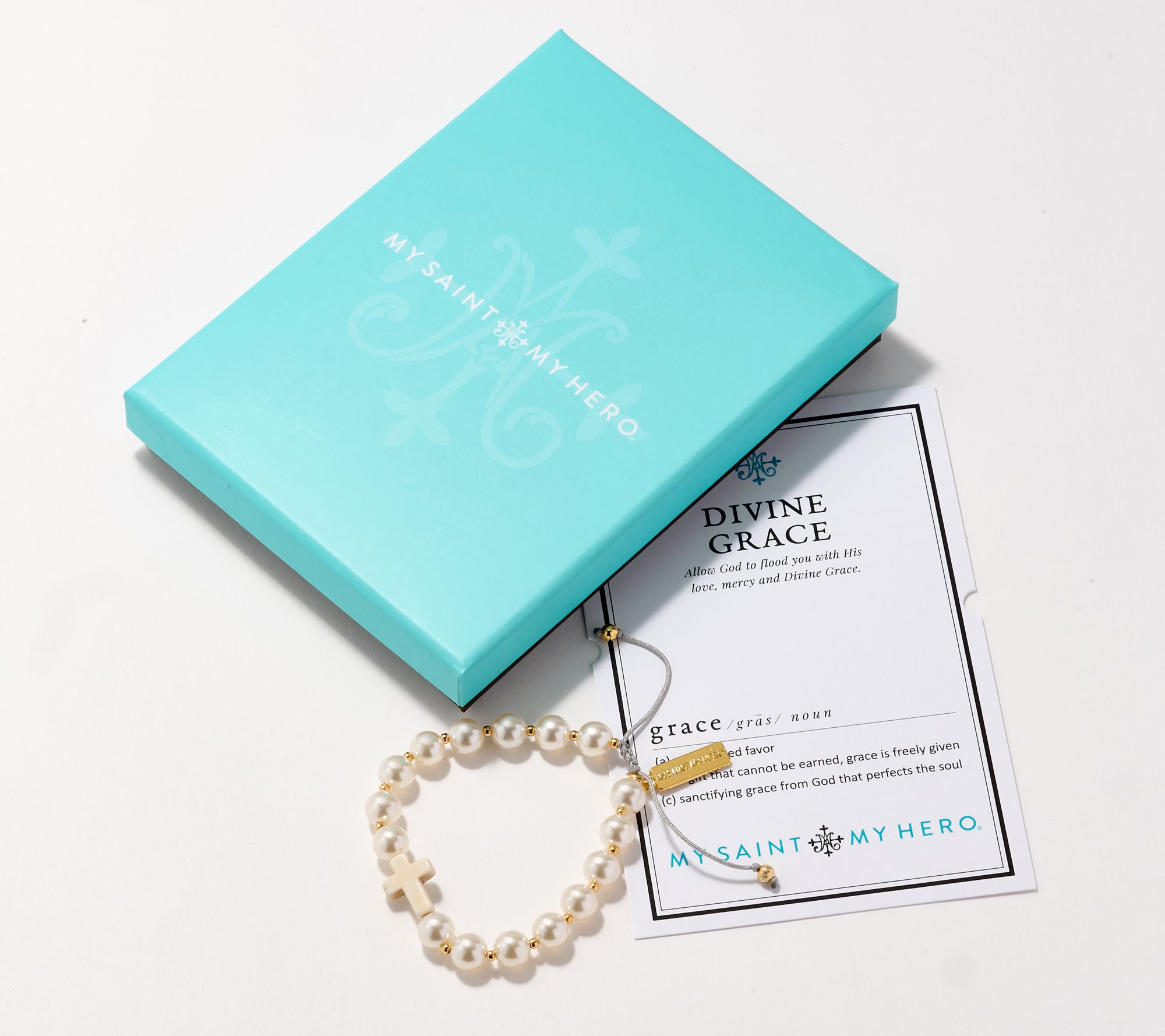 My Saint My Hero Divine Grace Cross Bracelet