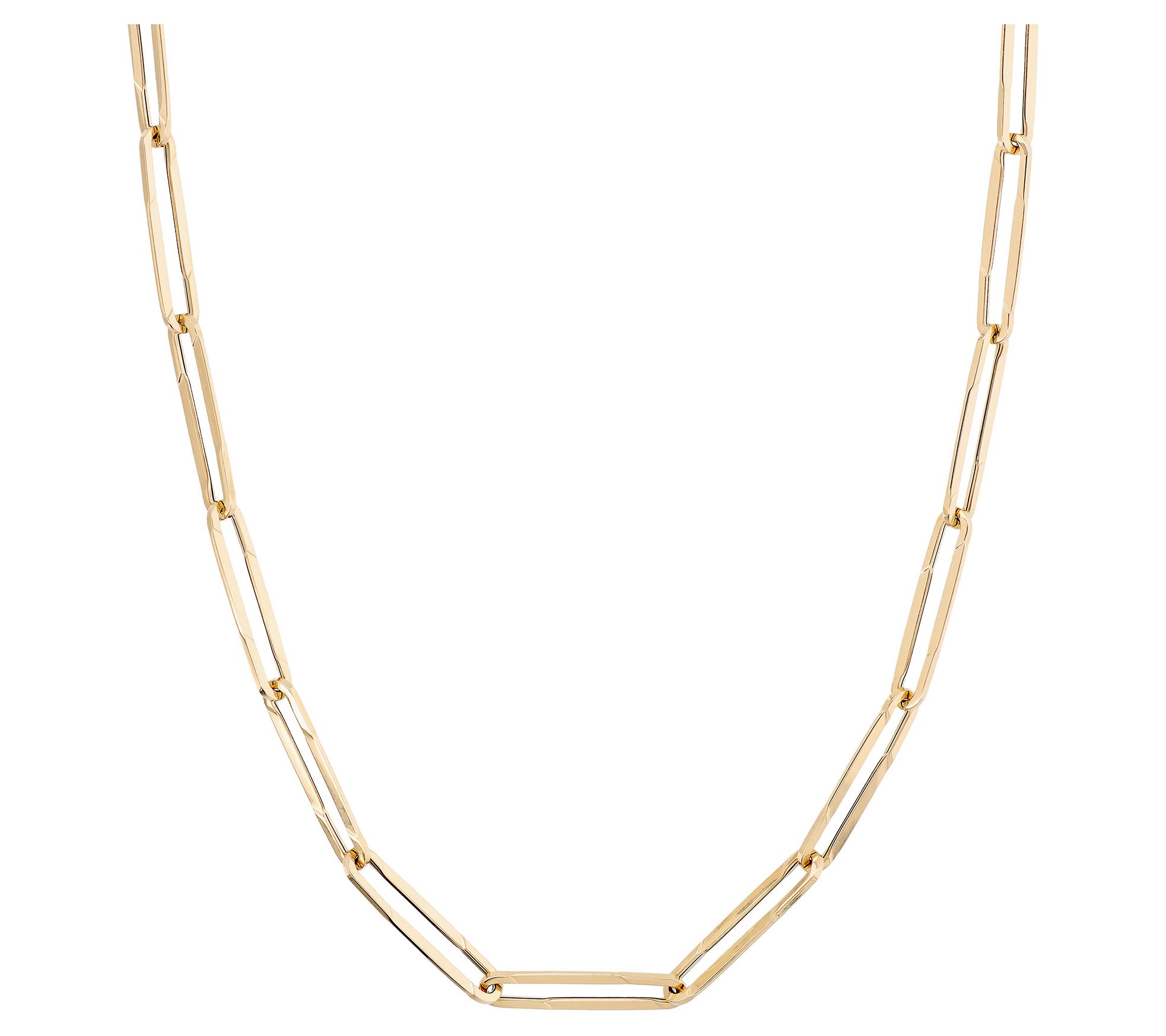Alberto Milani 14K Gold Paperclip Link 36