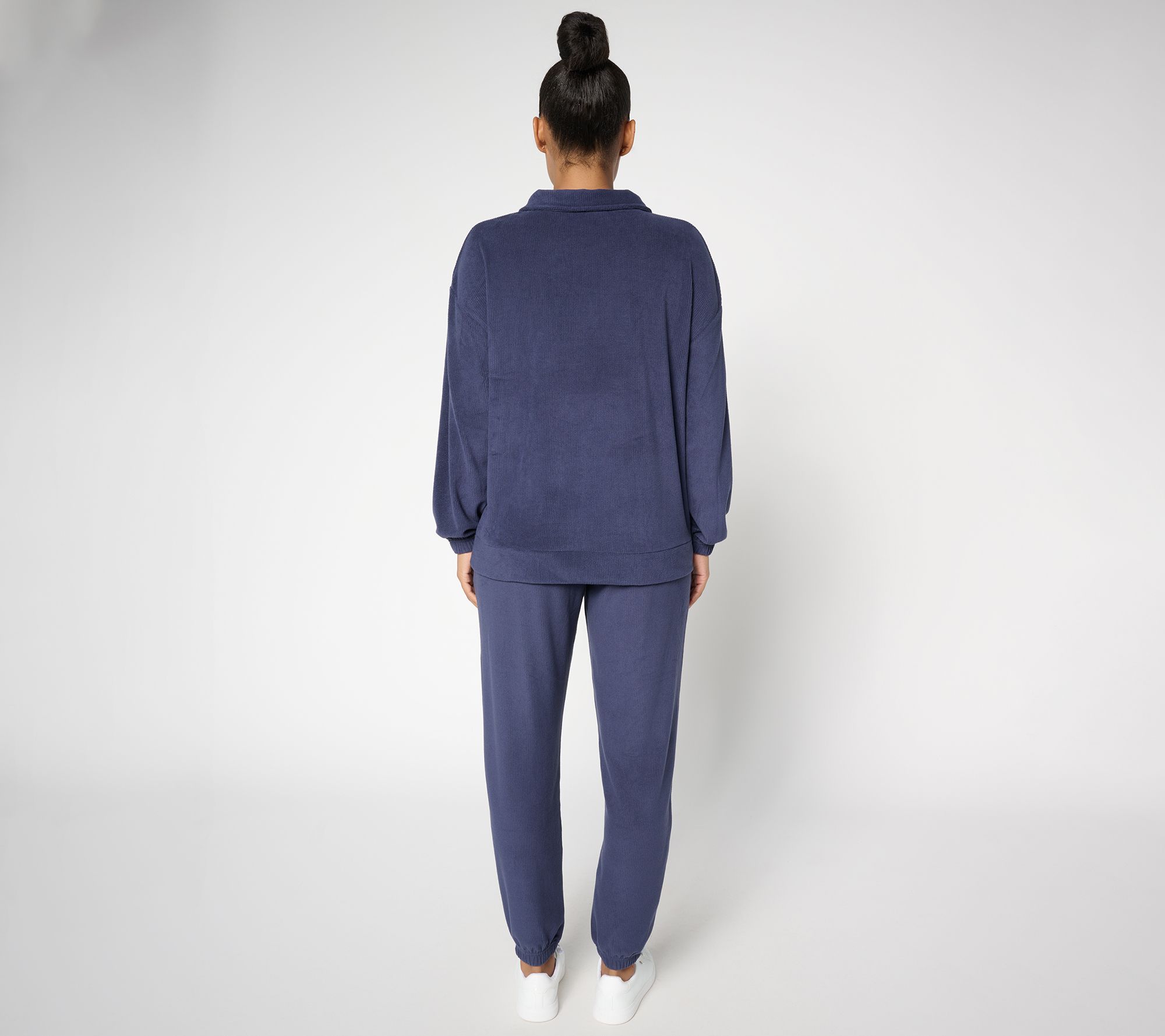 Berkshire Homewear Dobby Rib Microfleece 1/4 Zip Lounge Set