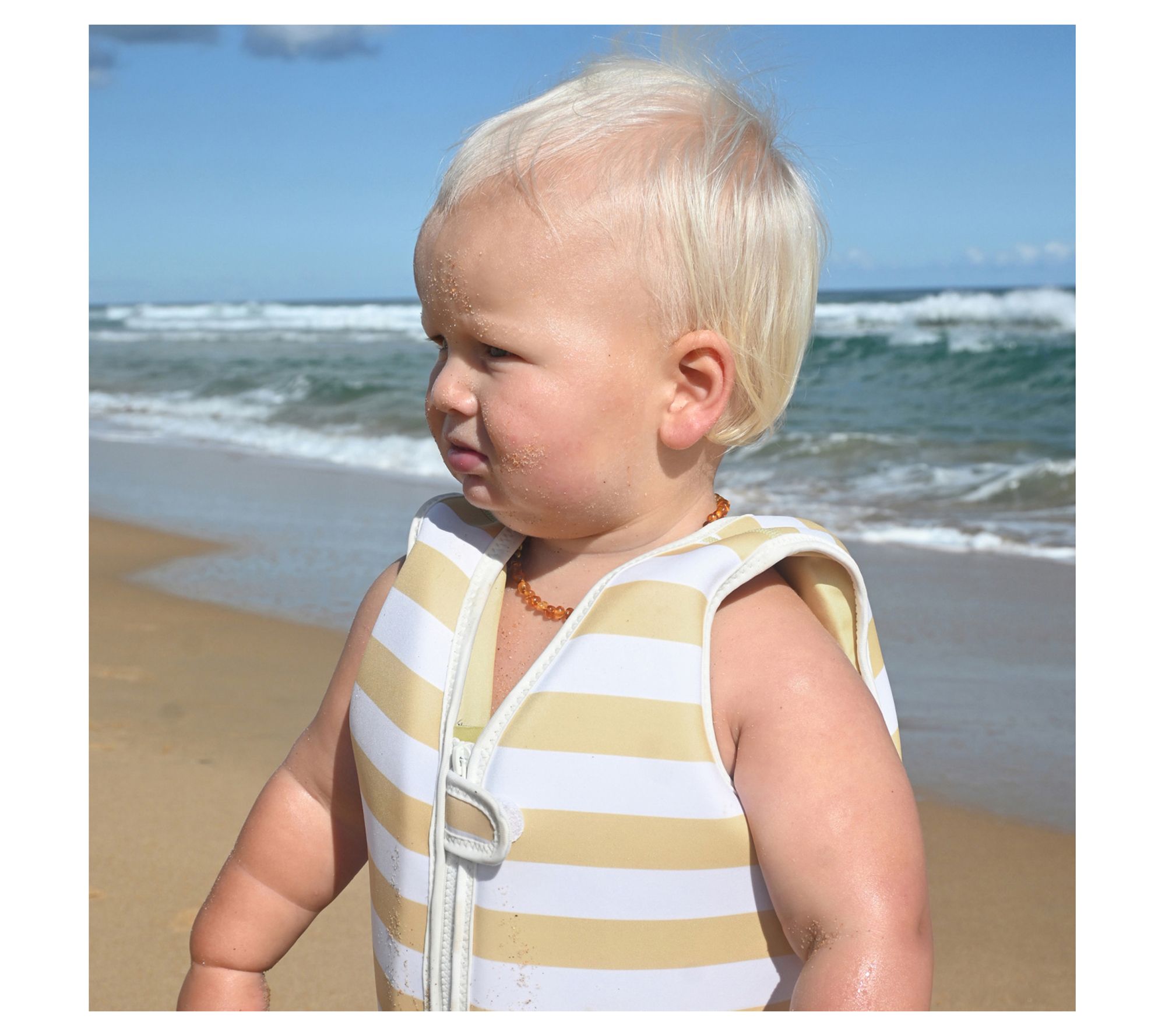 Sunnylife Kids Swim Vest 1-2 - Sid Seagull, 33lbs Cap