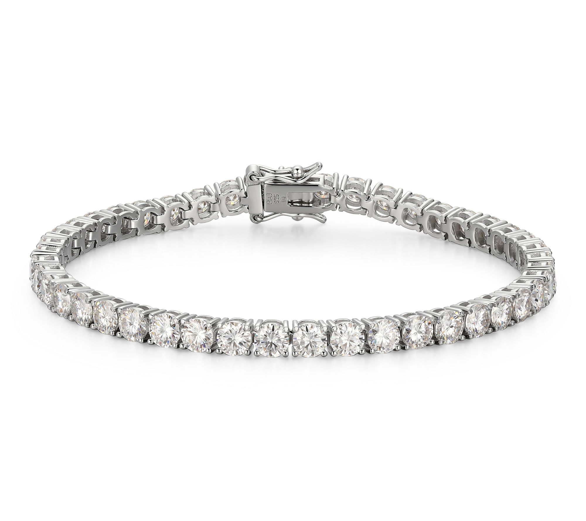 Moissanite 9.65 cttw Tennis Bracelet, SterlingSilver