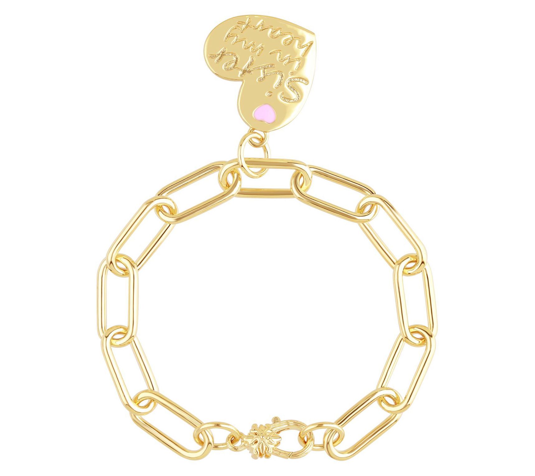 Ariva 18K Gold Clad Sister in My Heart Bracelet