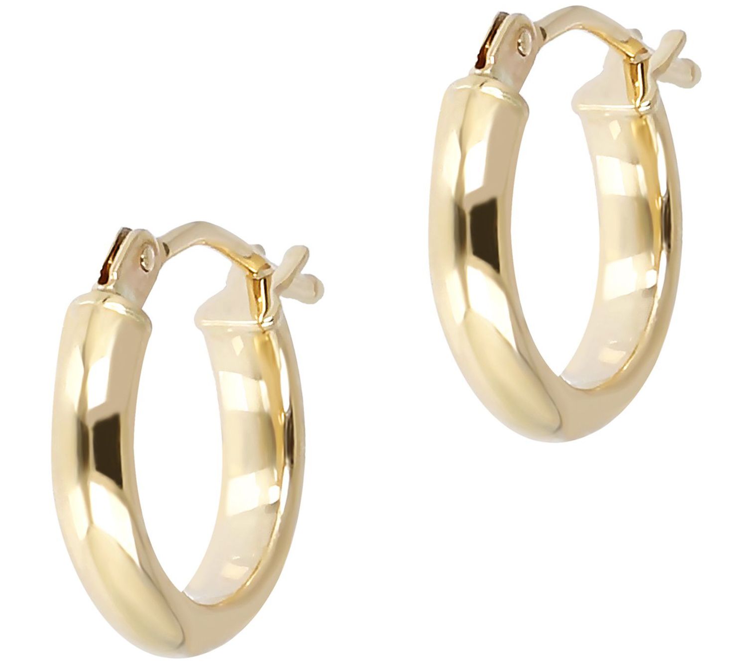 EternaGold Polished Mini Hoop Earrings, 14K Gol