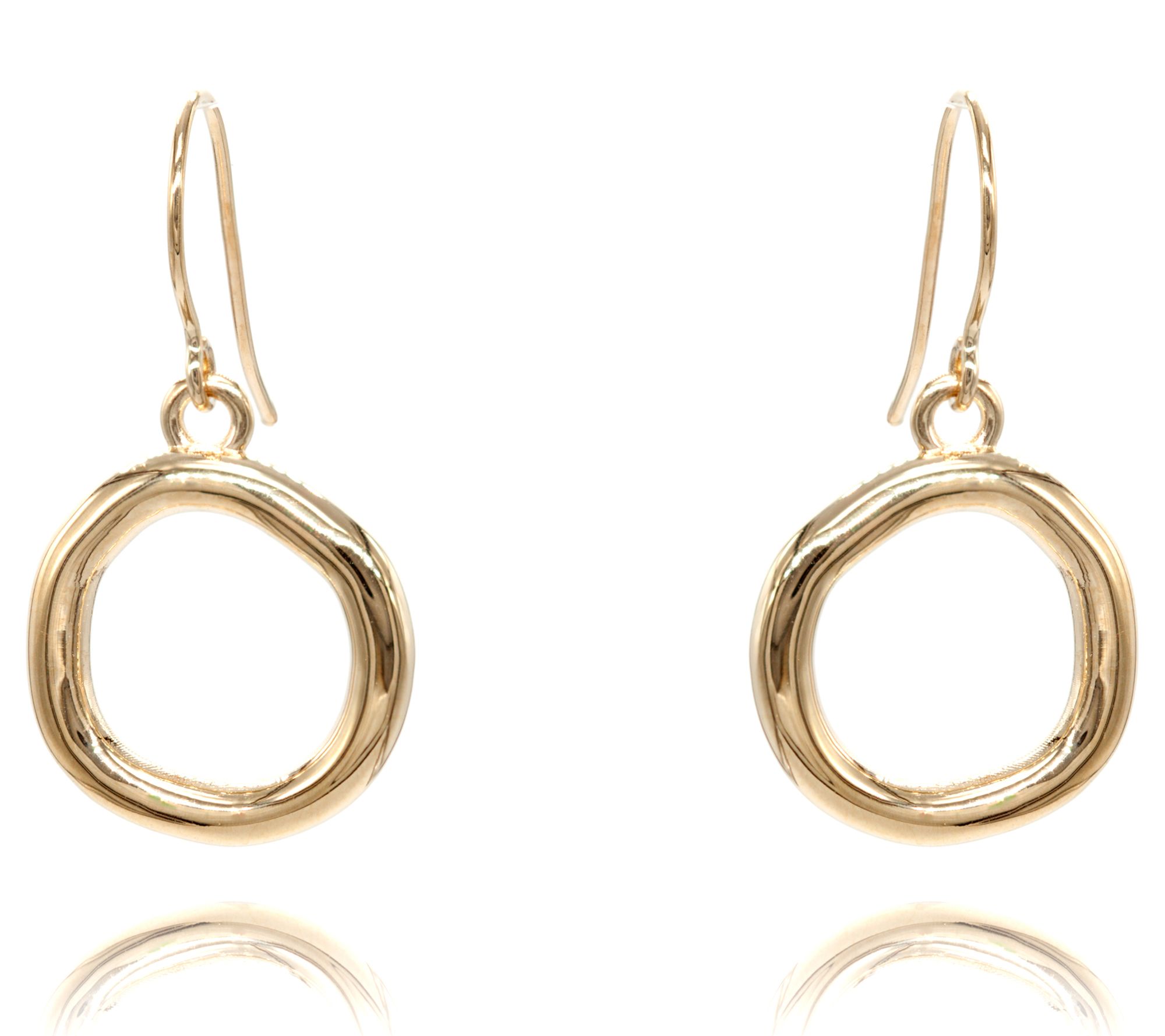 Adi Paz 14K Gold Open Circle Karma Earrings