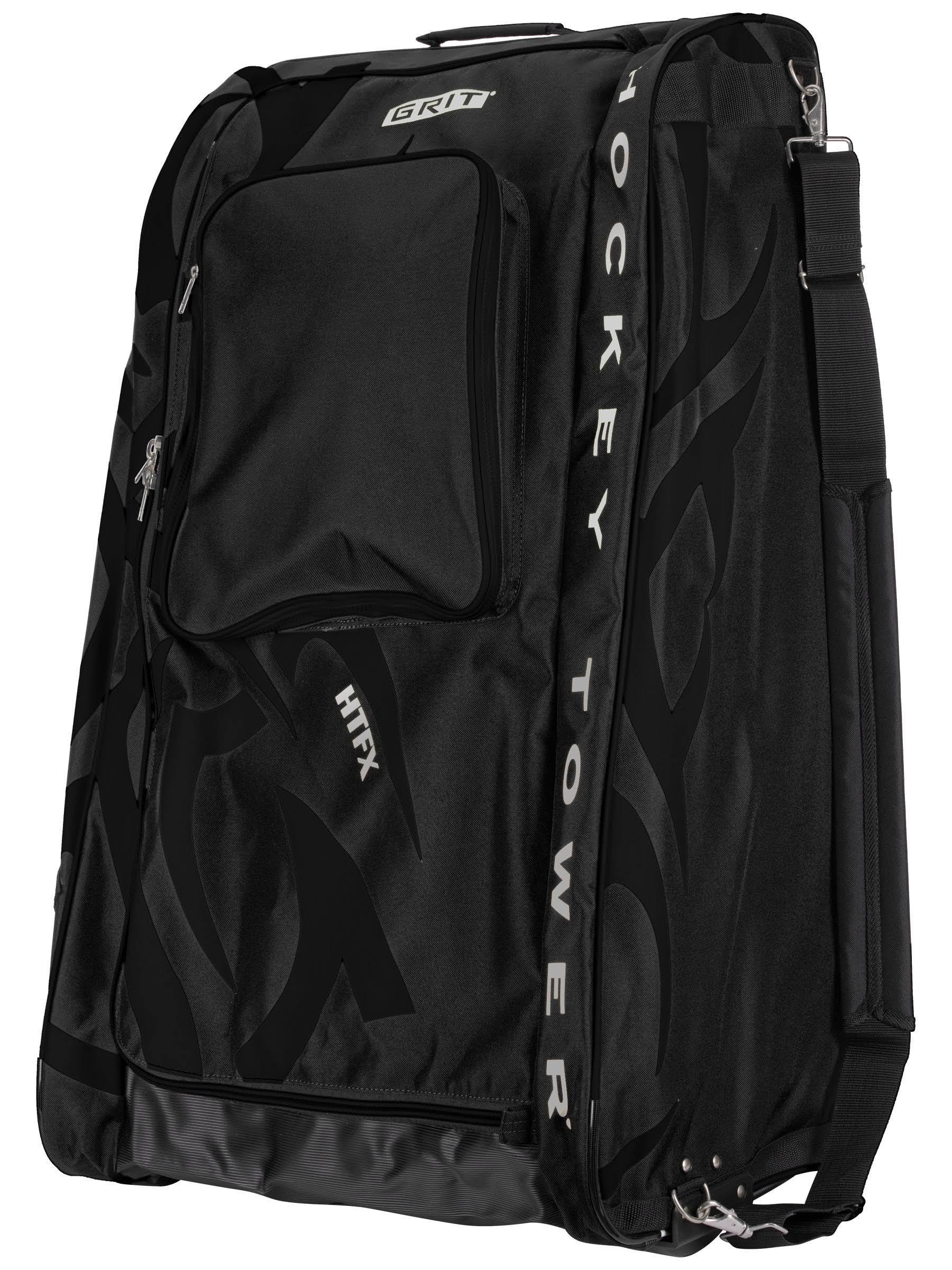 Grit Inc HTFX Hockey Tower 33x22 Wheeled Equipment Bag Black HTFX033-B (Black)