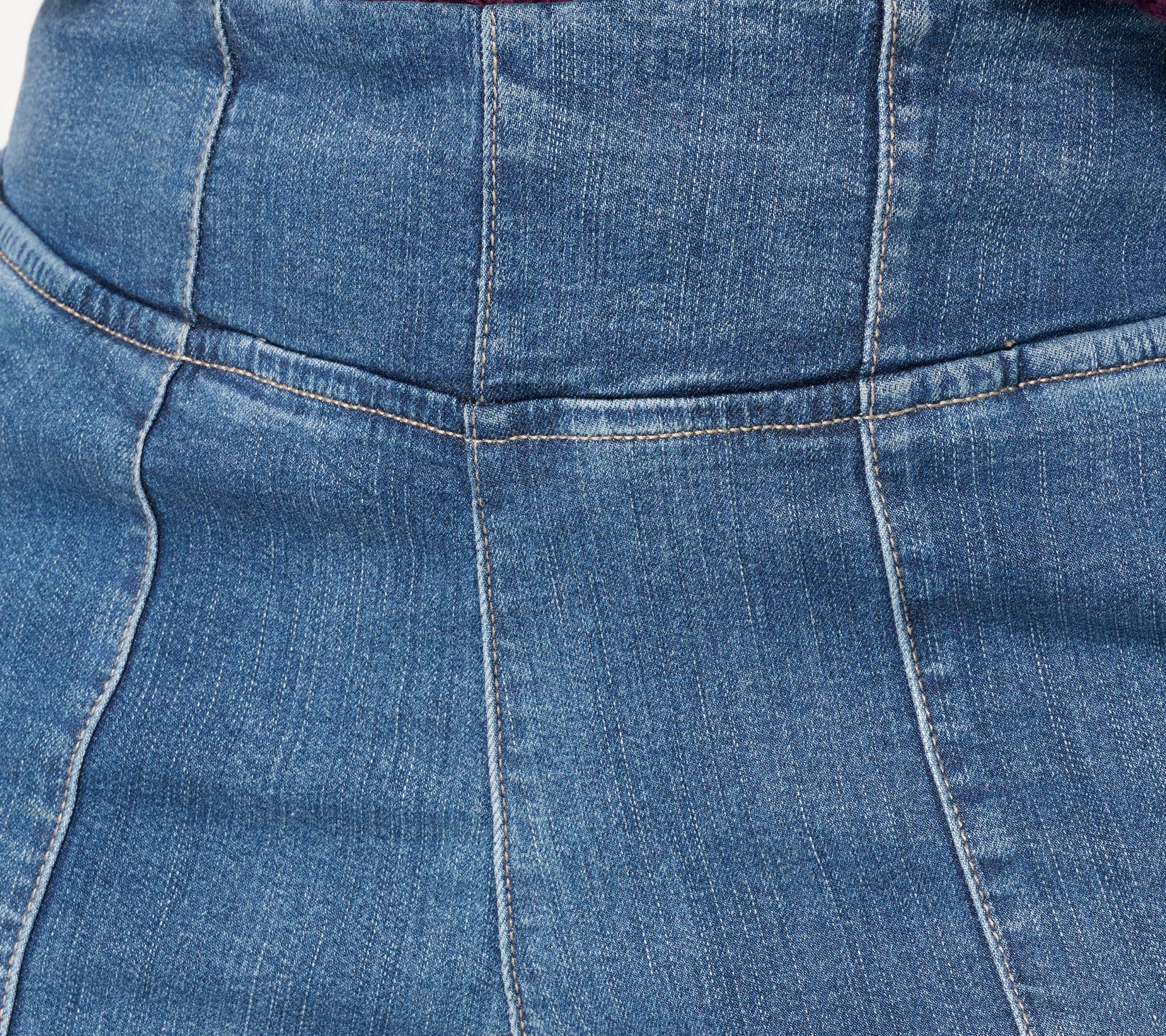 Belle by Kim Gravel Reg TripleLuxe Front Seam Full Leg Jean